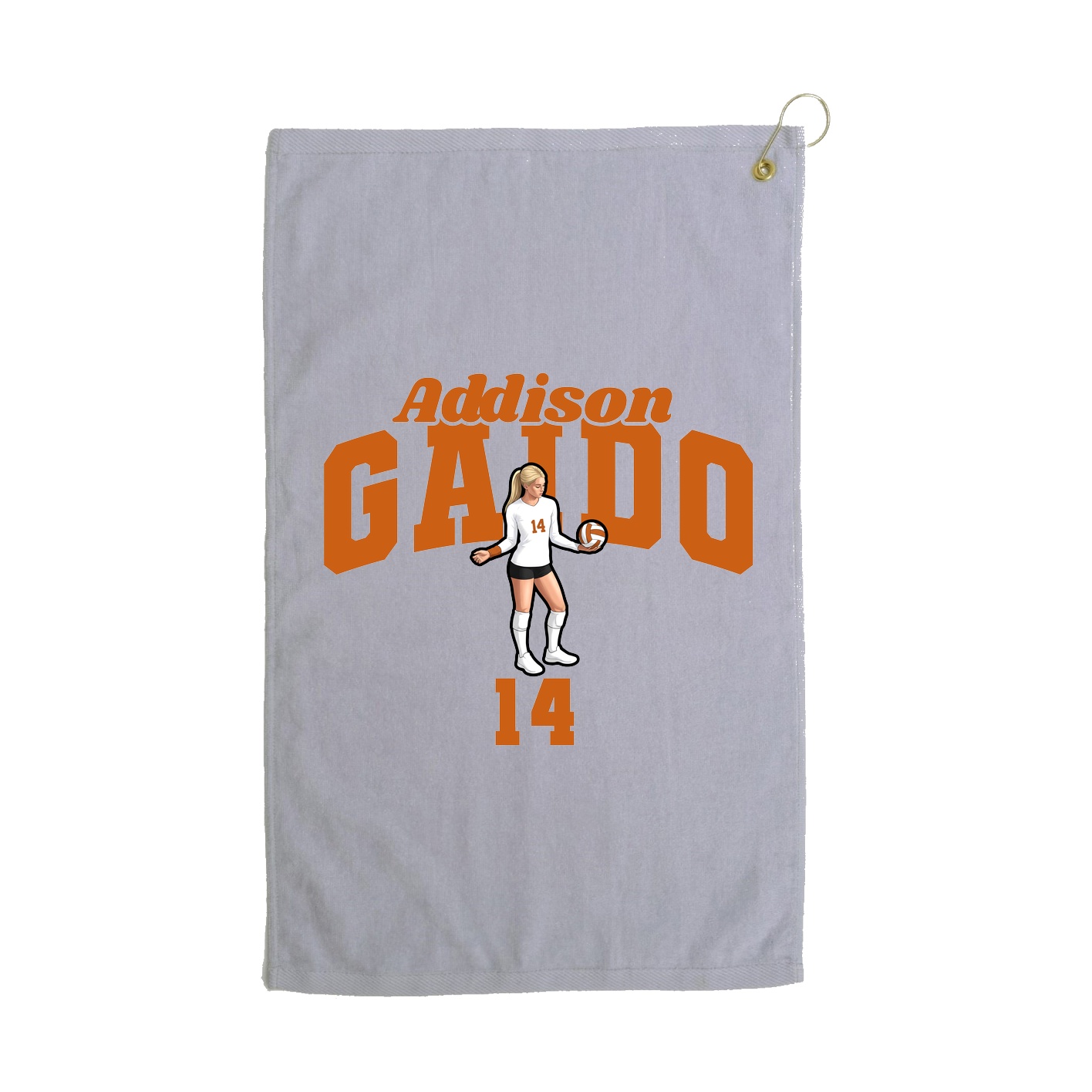 Golf Towel — Signature Arch in Grey
