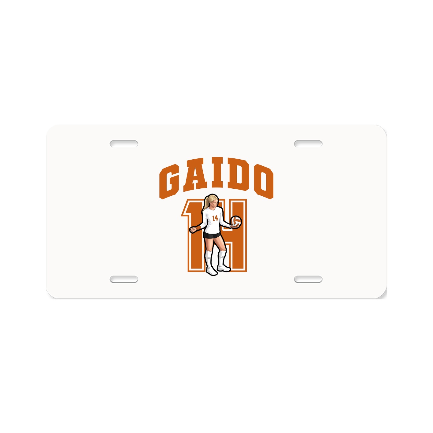 License Plate — Number in Classic