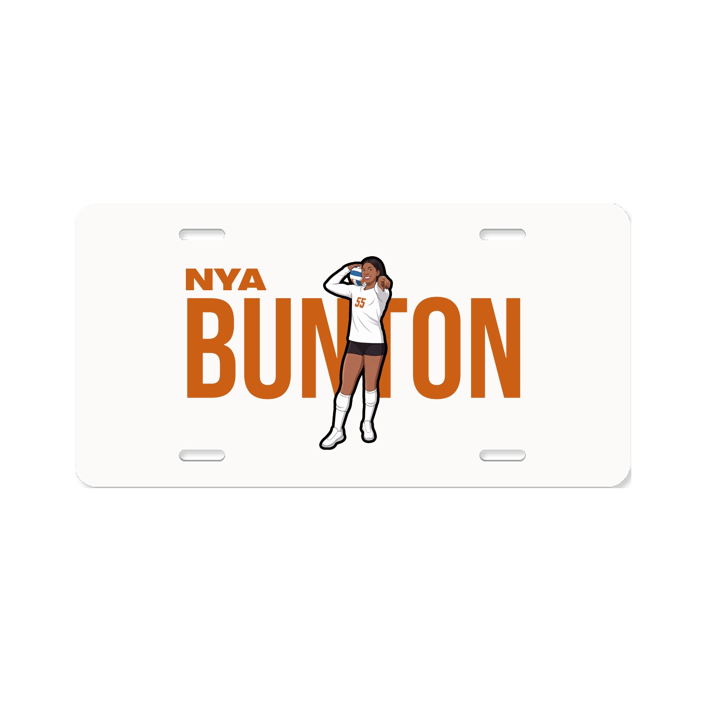License Plate — Player Name in Classic