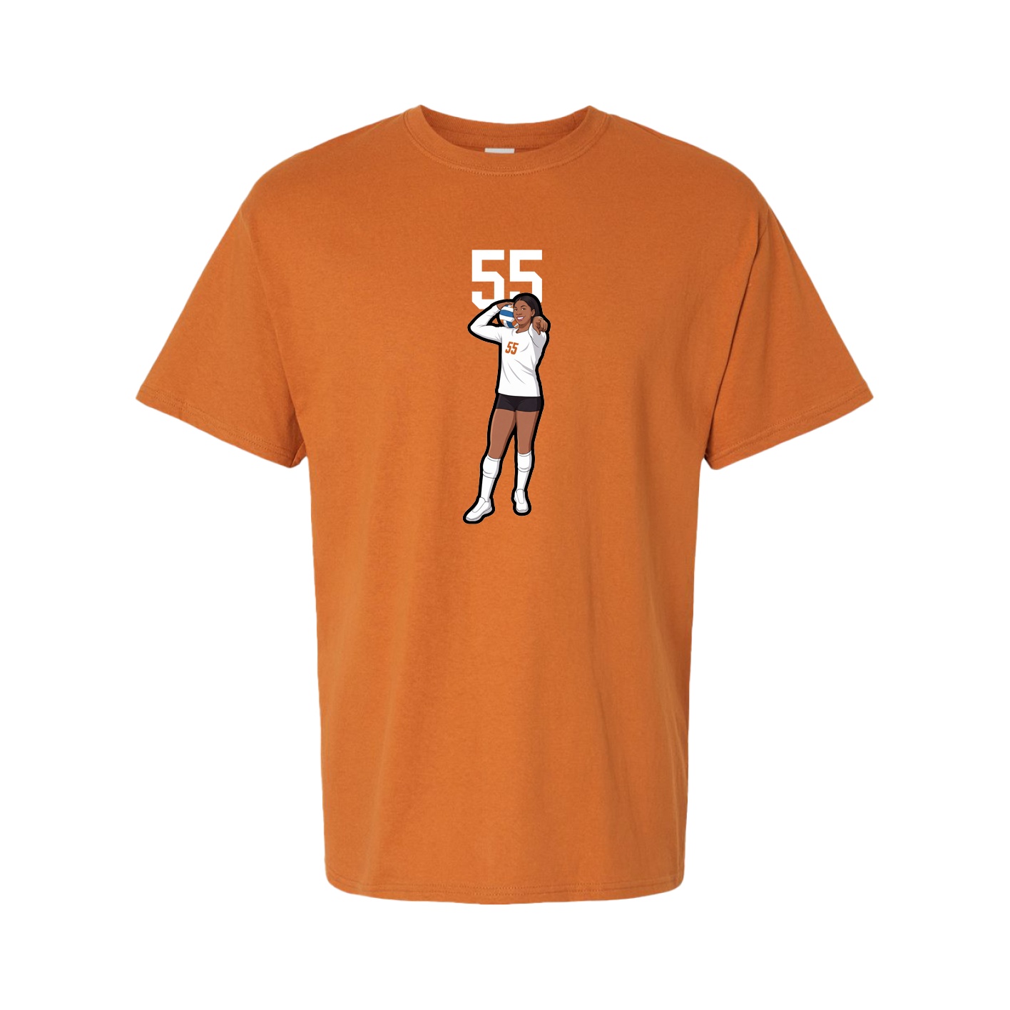 Tee — Number Top in Orange