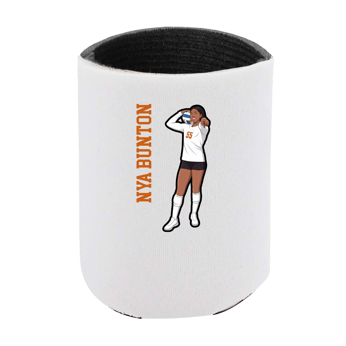 Can Holder — Name Vertical in White