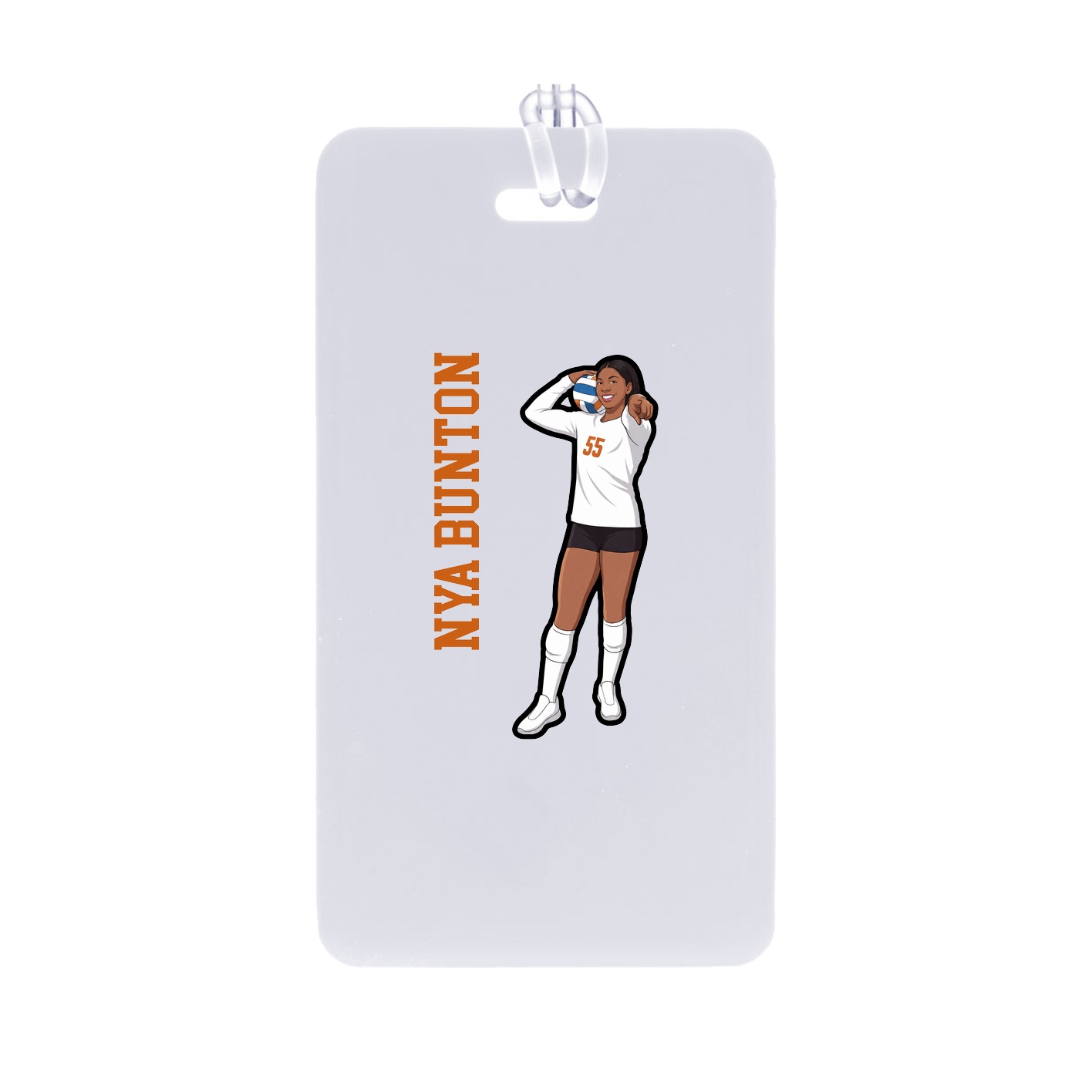 Bag Tag — Name Vertical in Classic