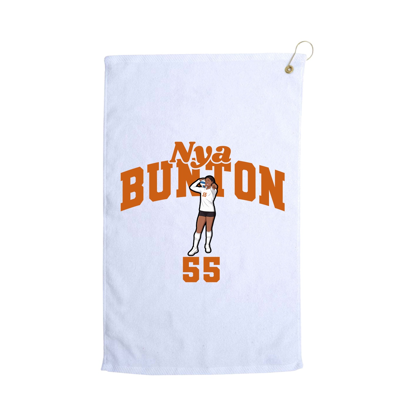 Golf Towel — Signature Arch in White