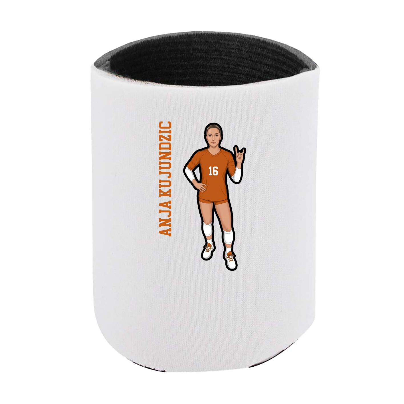 Can Holder — Name Vertical in White