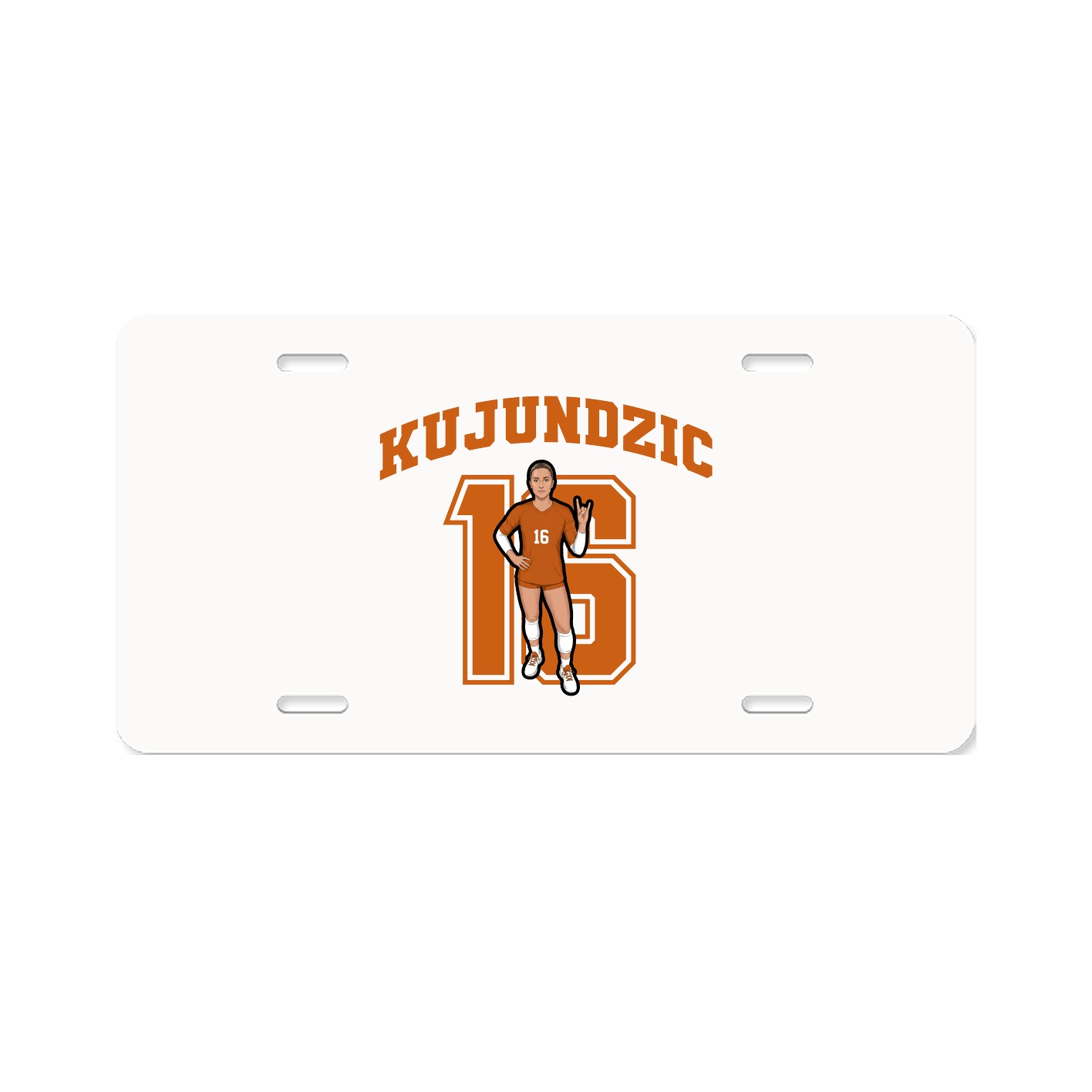 License Plate — Number in Classic