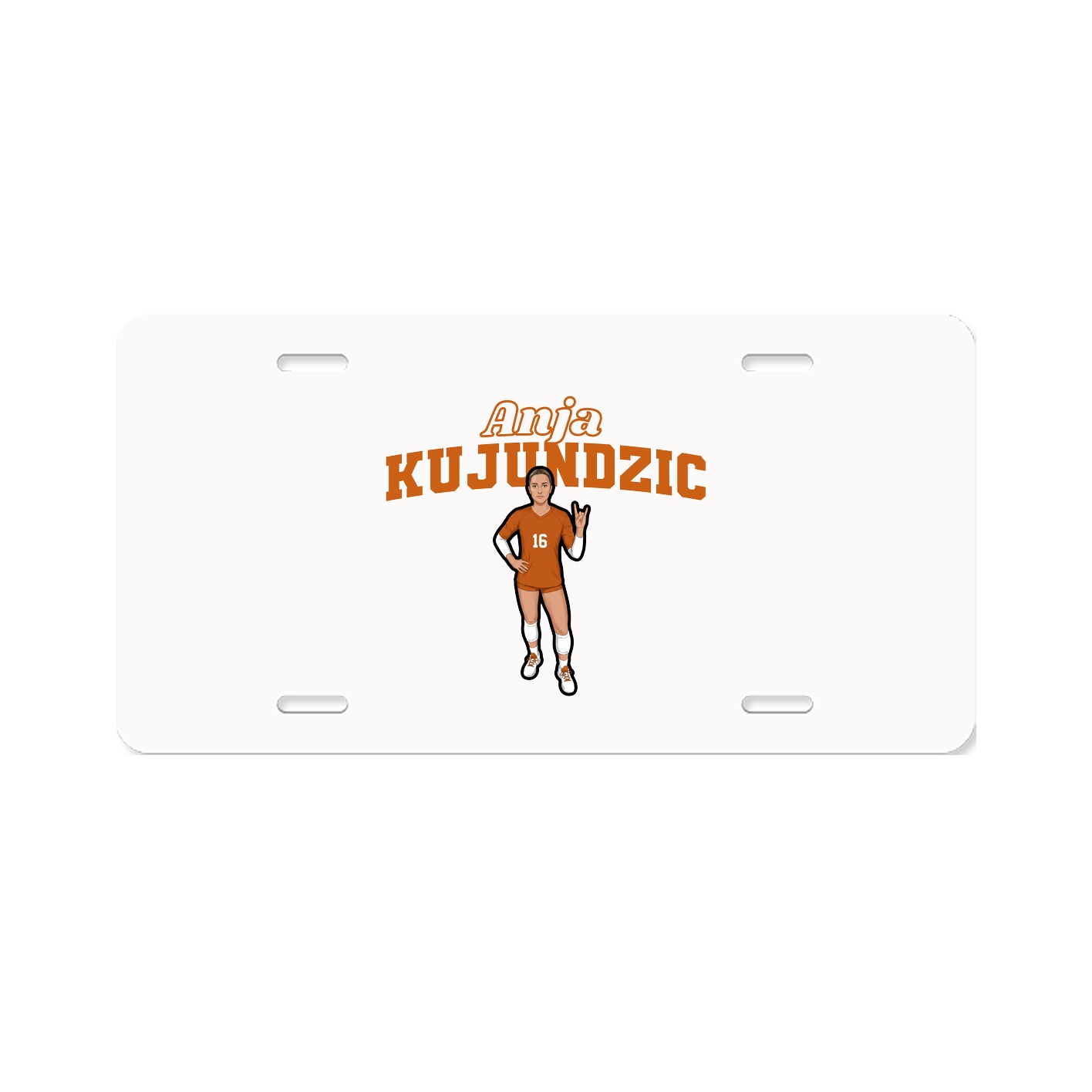 License Plate — Name Arch in Classic