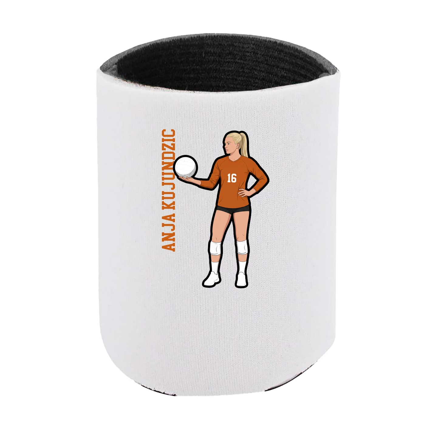 Can Holder — Name Vertical in White