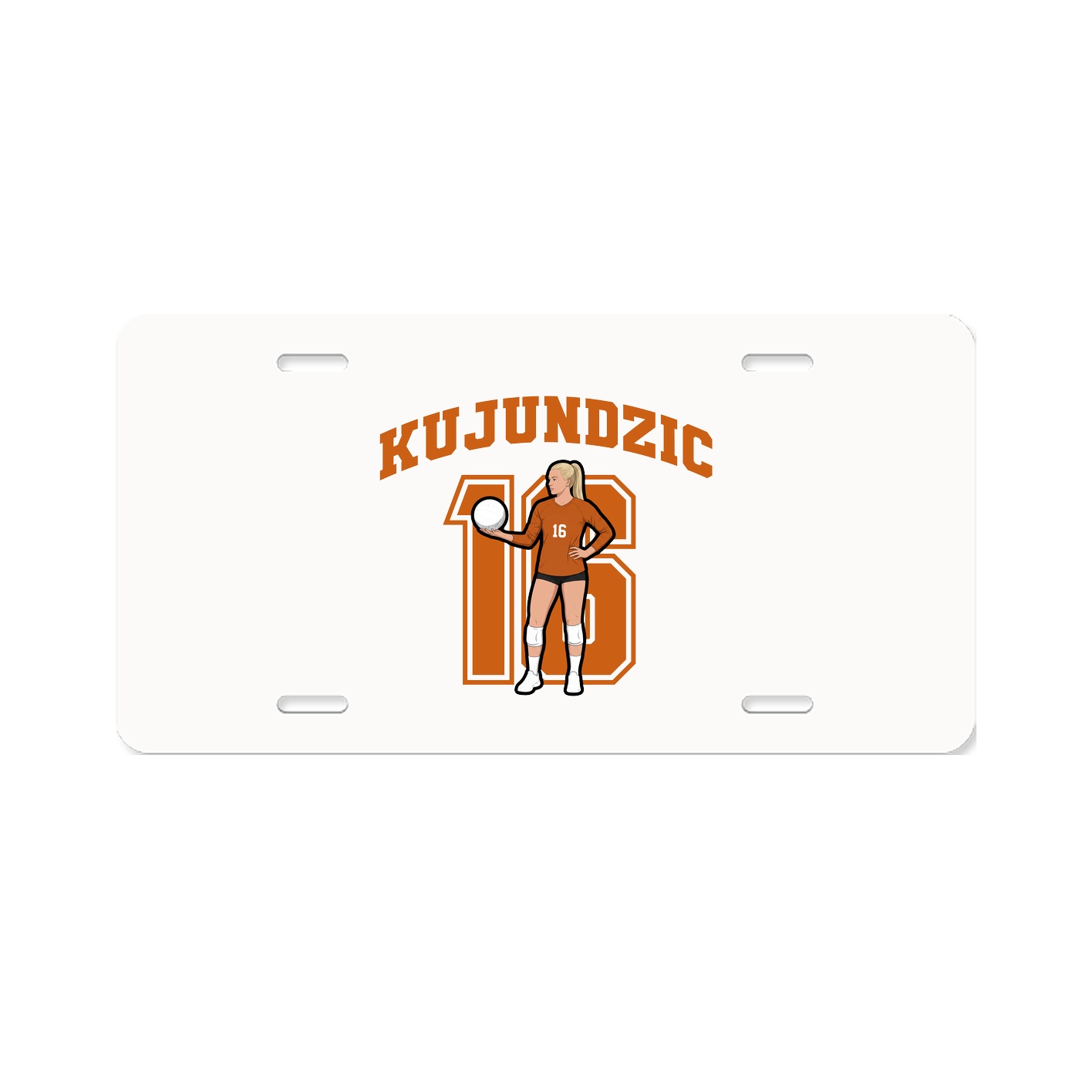 License Plate — Number in Classic