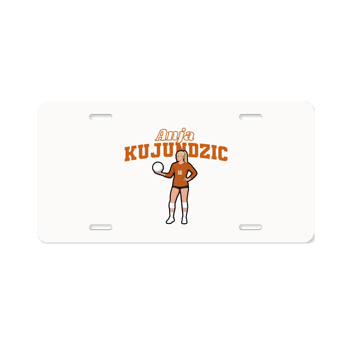 License Plate — Name Arch in Classic