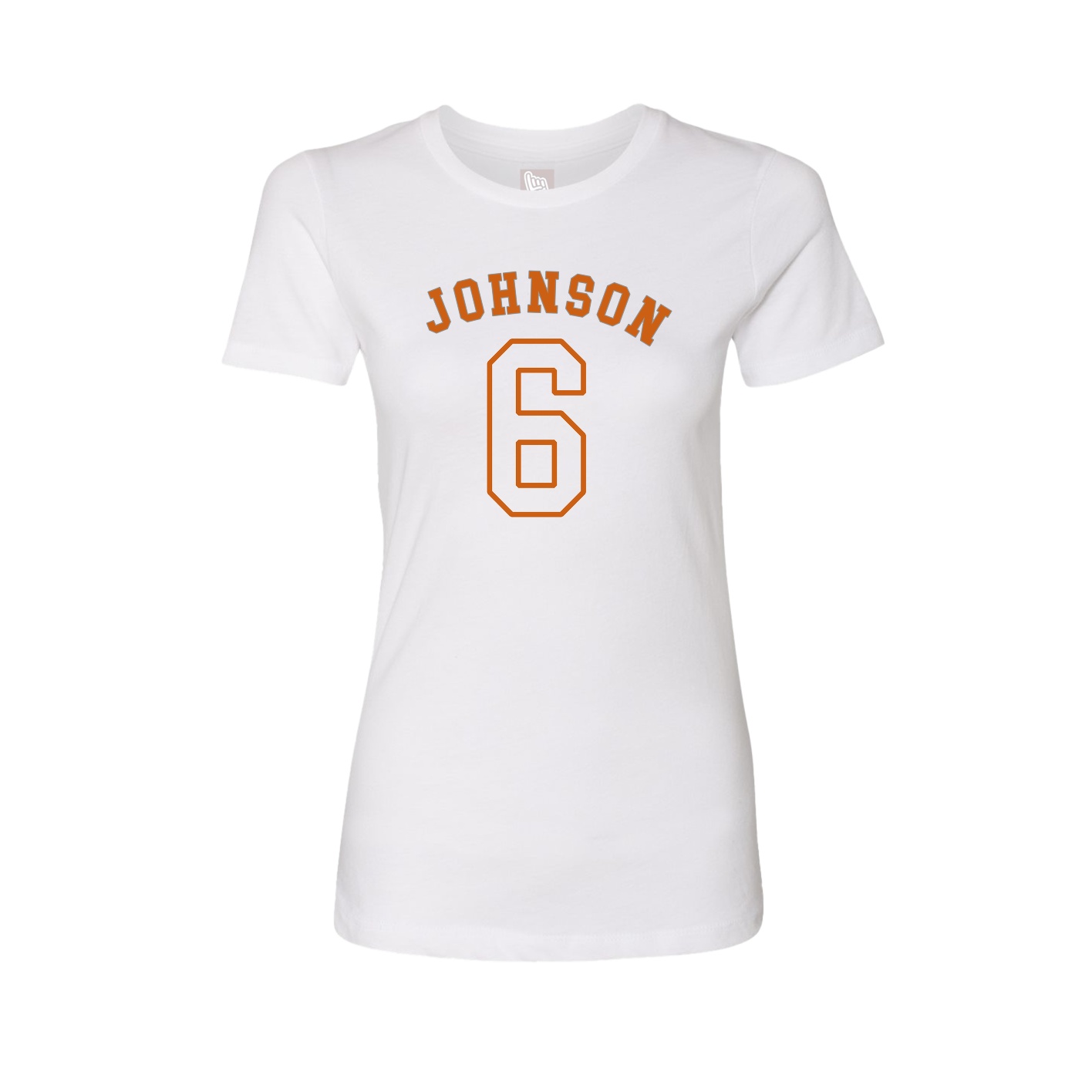 Fitted Women's Tee — Shirsey Arch in White