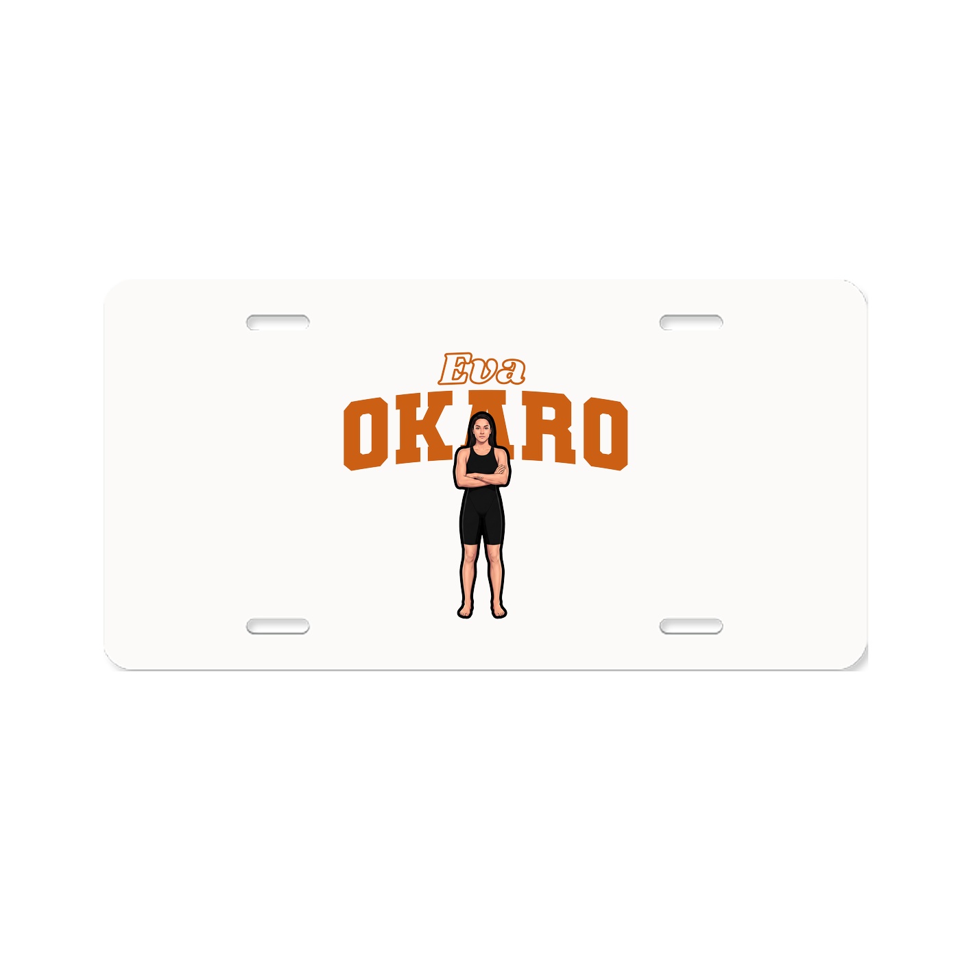 License Plate — Name Arch in Classic