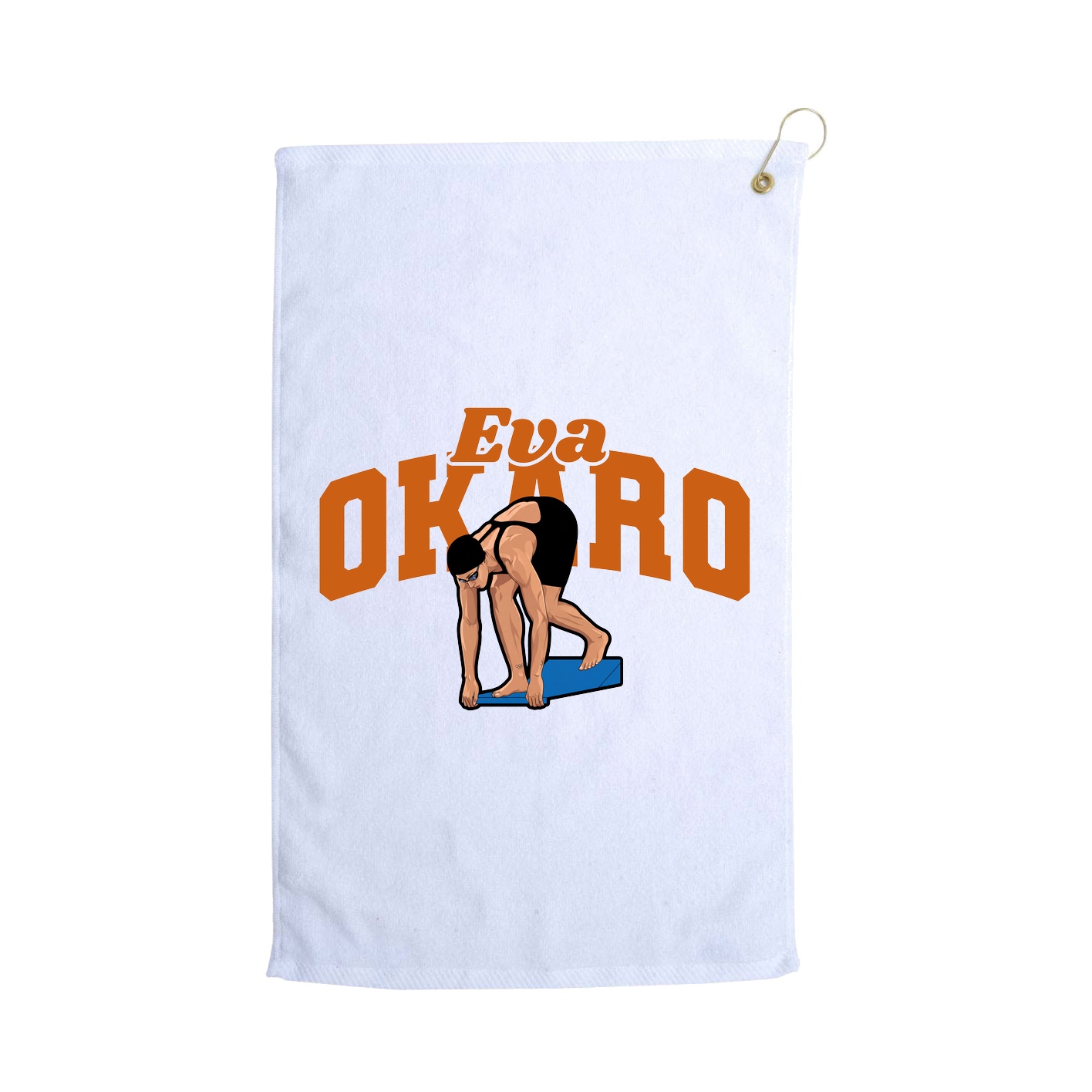 Golf Towel — Signature Arch in White