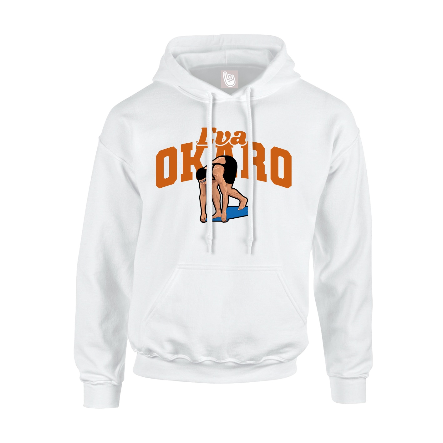 Hoodie — Signature Arch in White