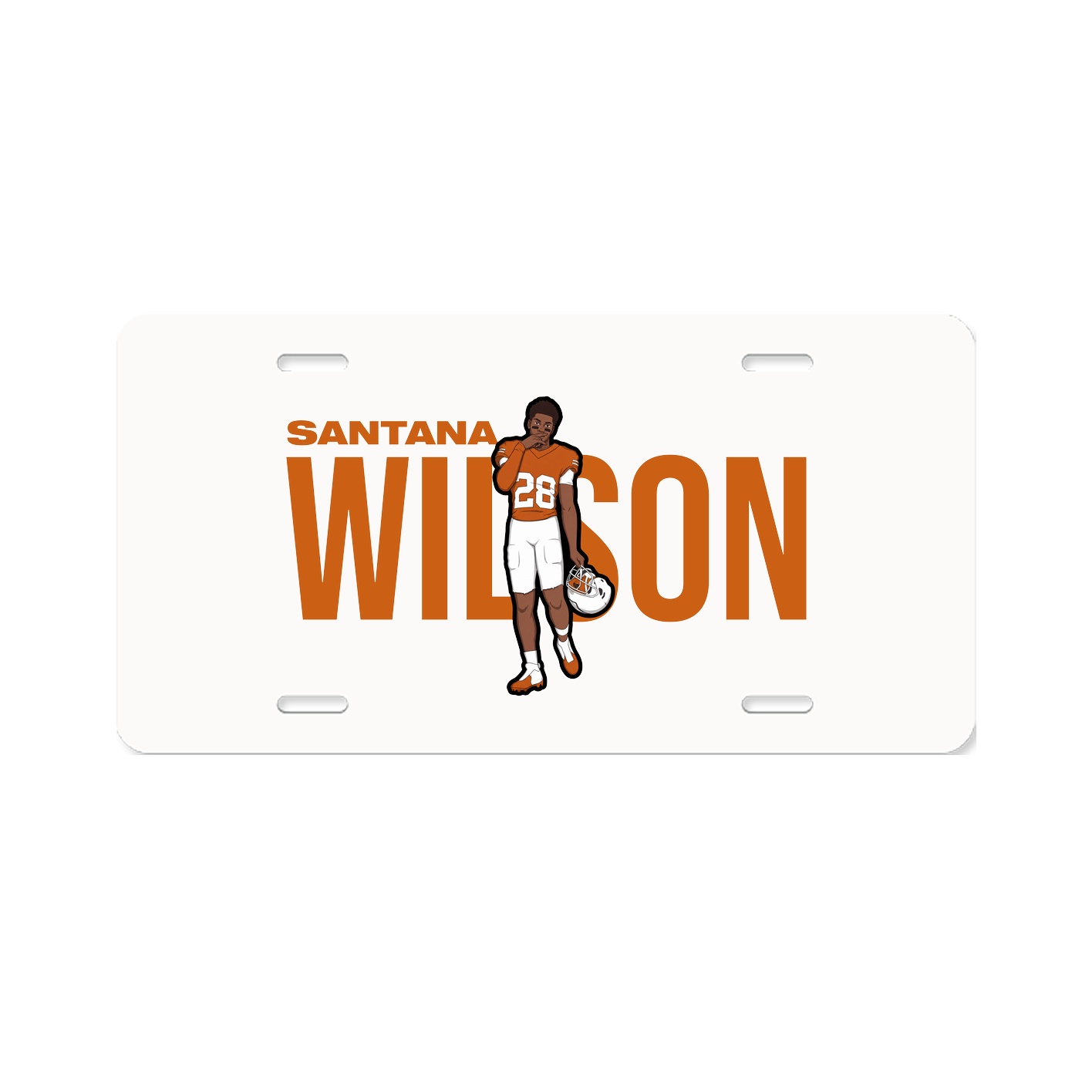License Plate — Player Name in Classic