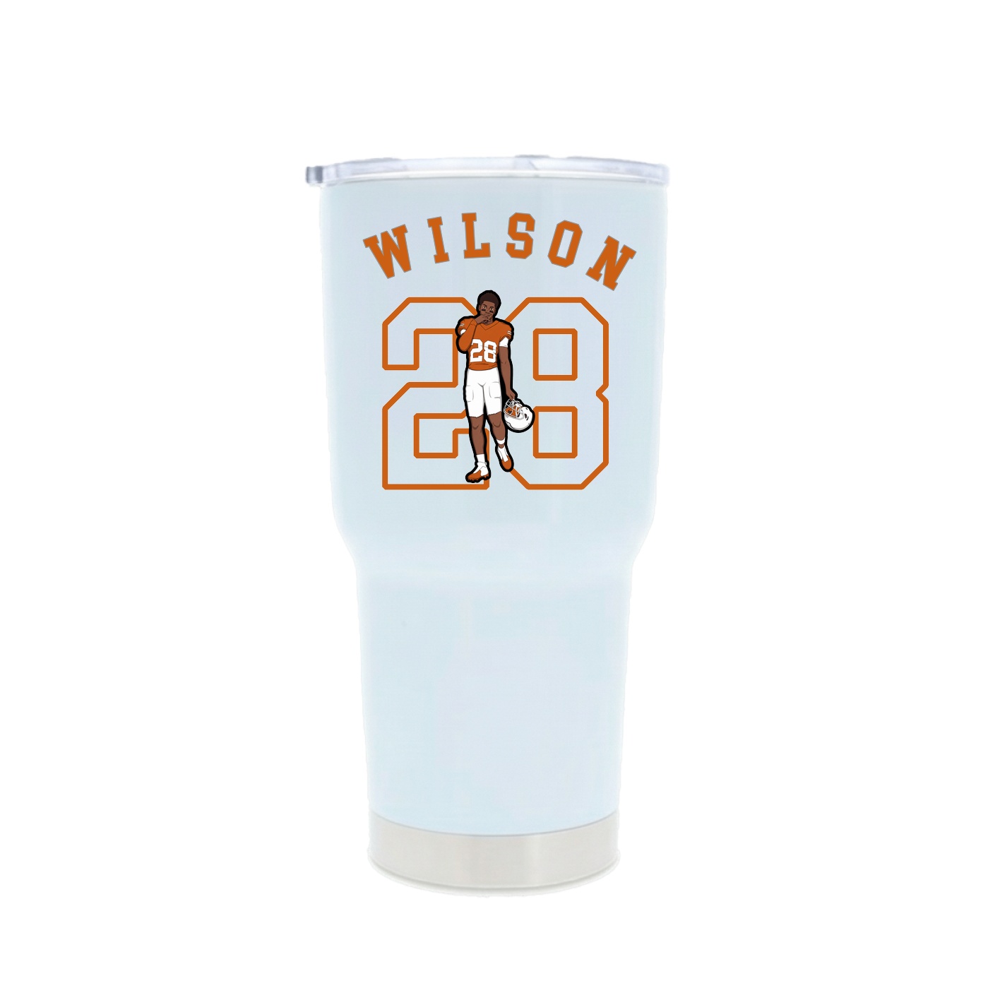 30oz Stainless Steel Tumbler — Shirsey Arch in White