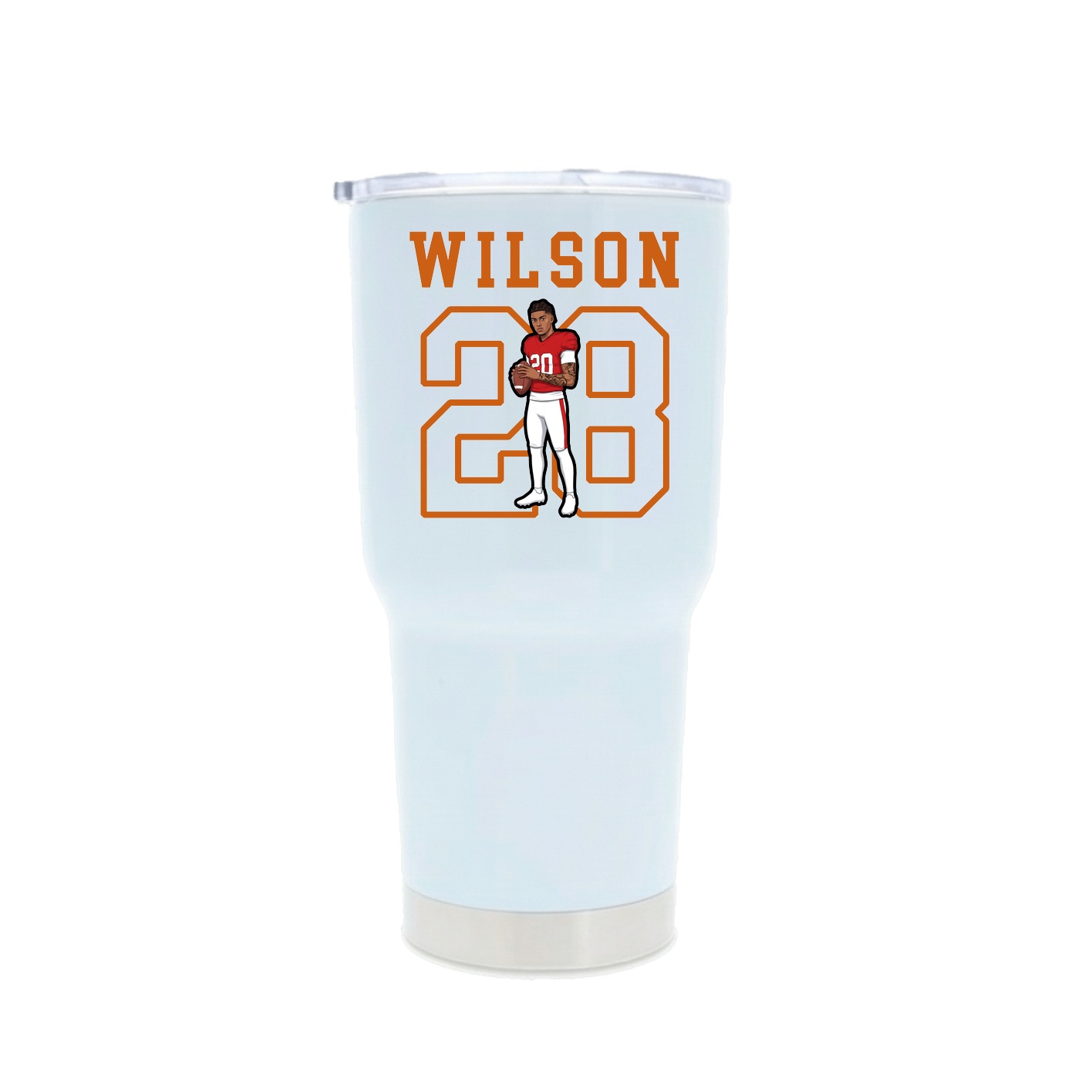 30oz Stainless Steel Tumbler — Shirsey in White