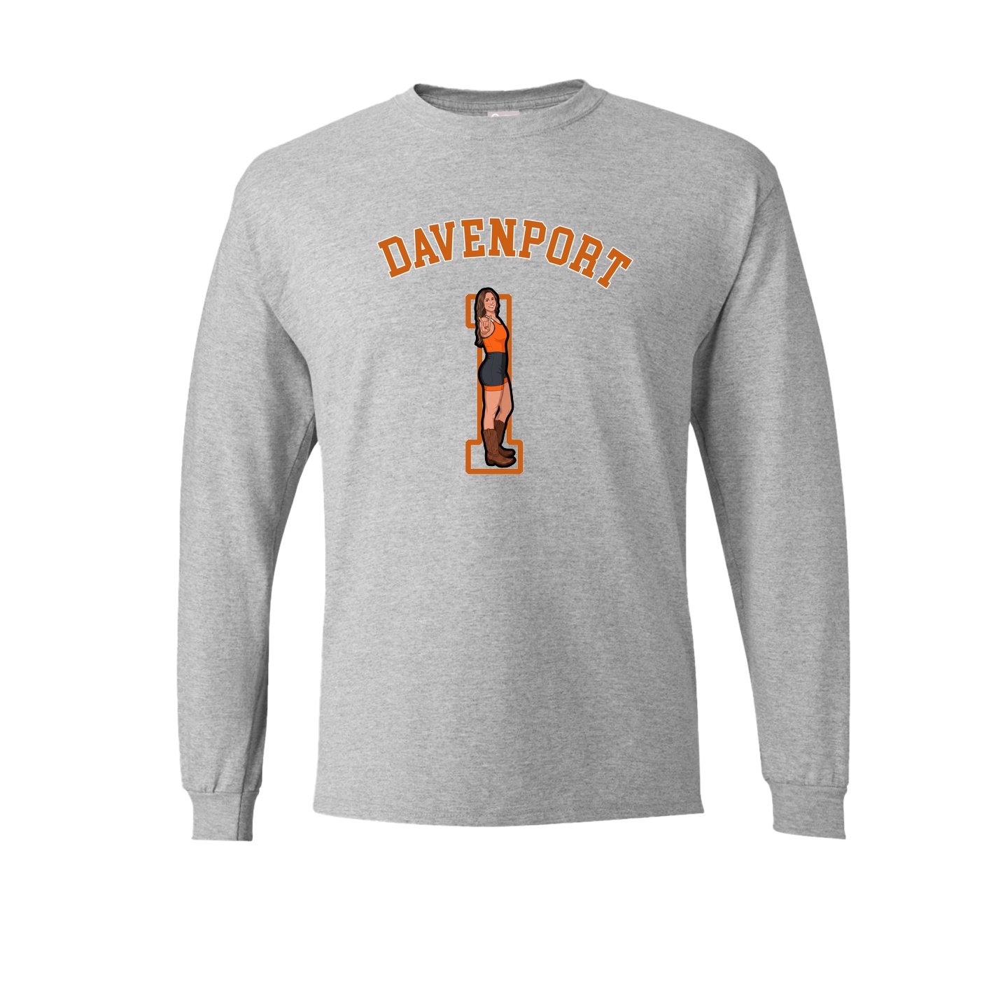 Long Sleeve Tee — Shirsey Arch in Grey
