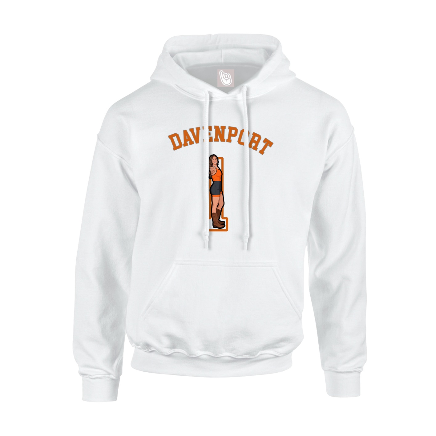 Youth Hoodie — Shirsey Arch in White