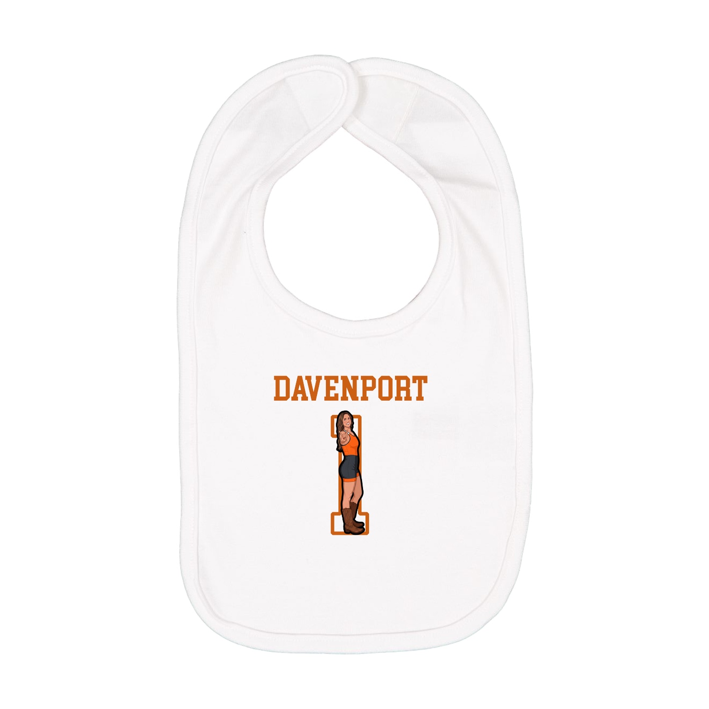 Infant Bib — Shirsey in White