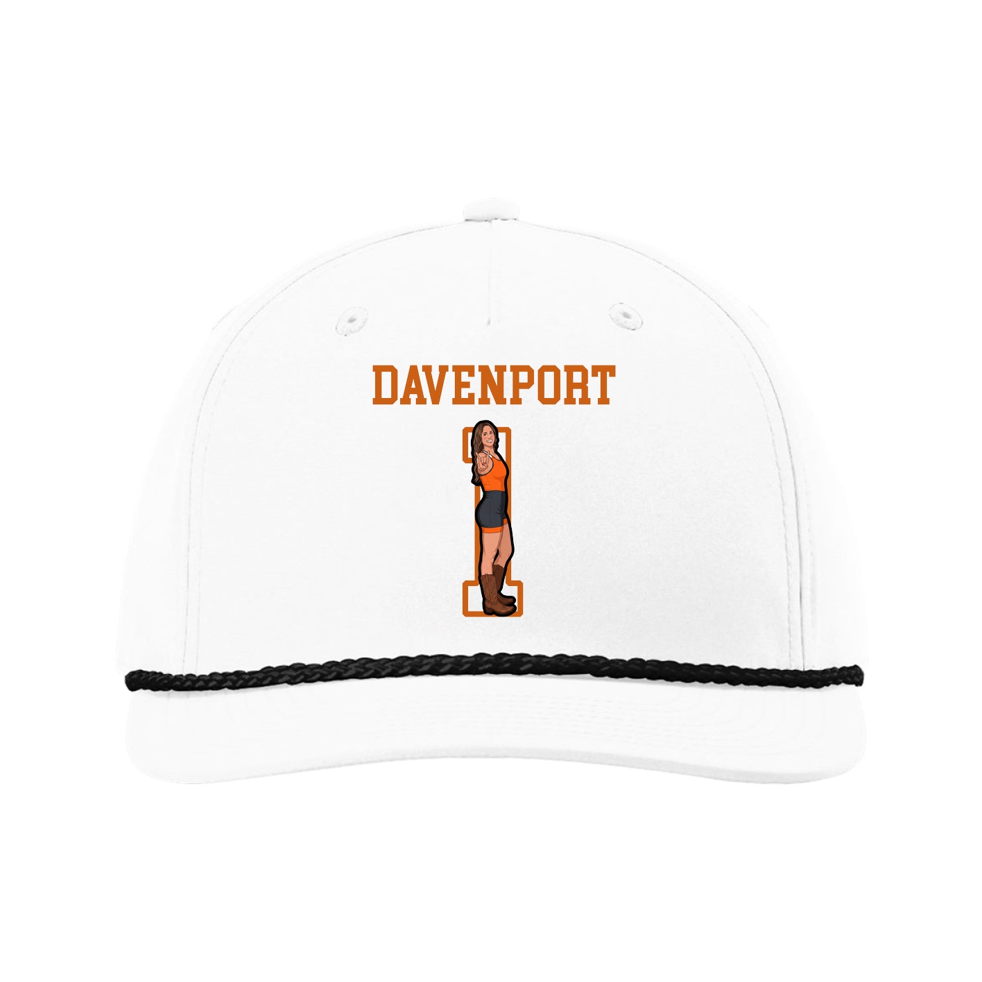 Five-Panel Classic Rope Cap — Shirsey in White