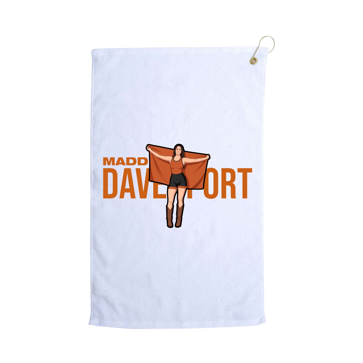Golf Towel — Player Name in White