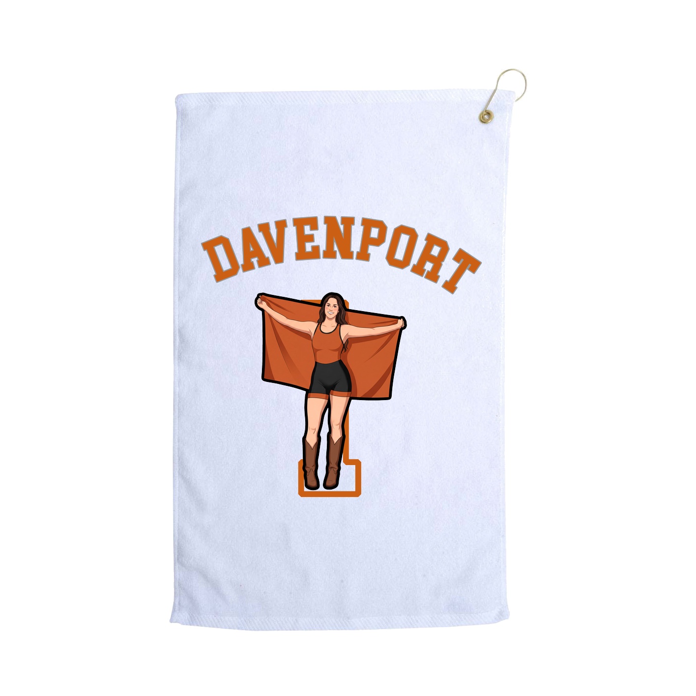 Golf Towel — Shirsey Arch in White
