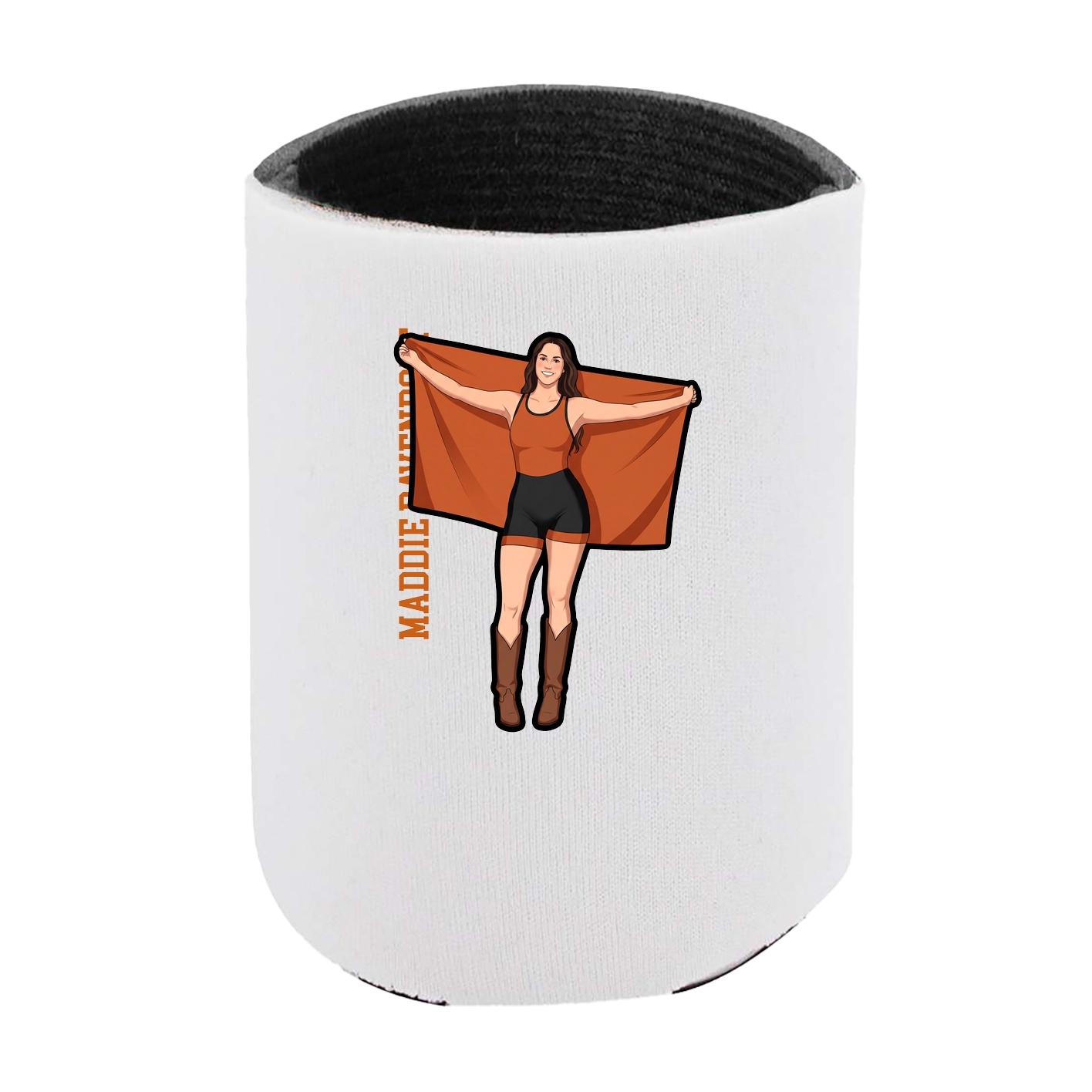 Can Holder — Name Vertical in White