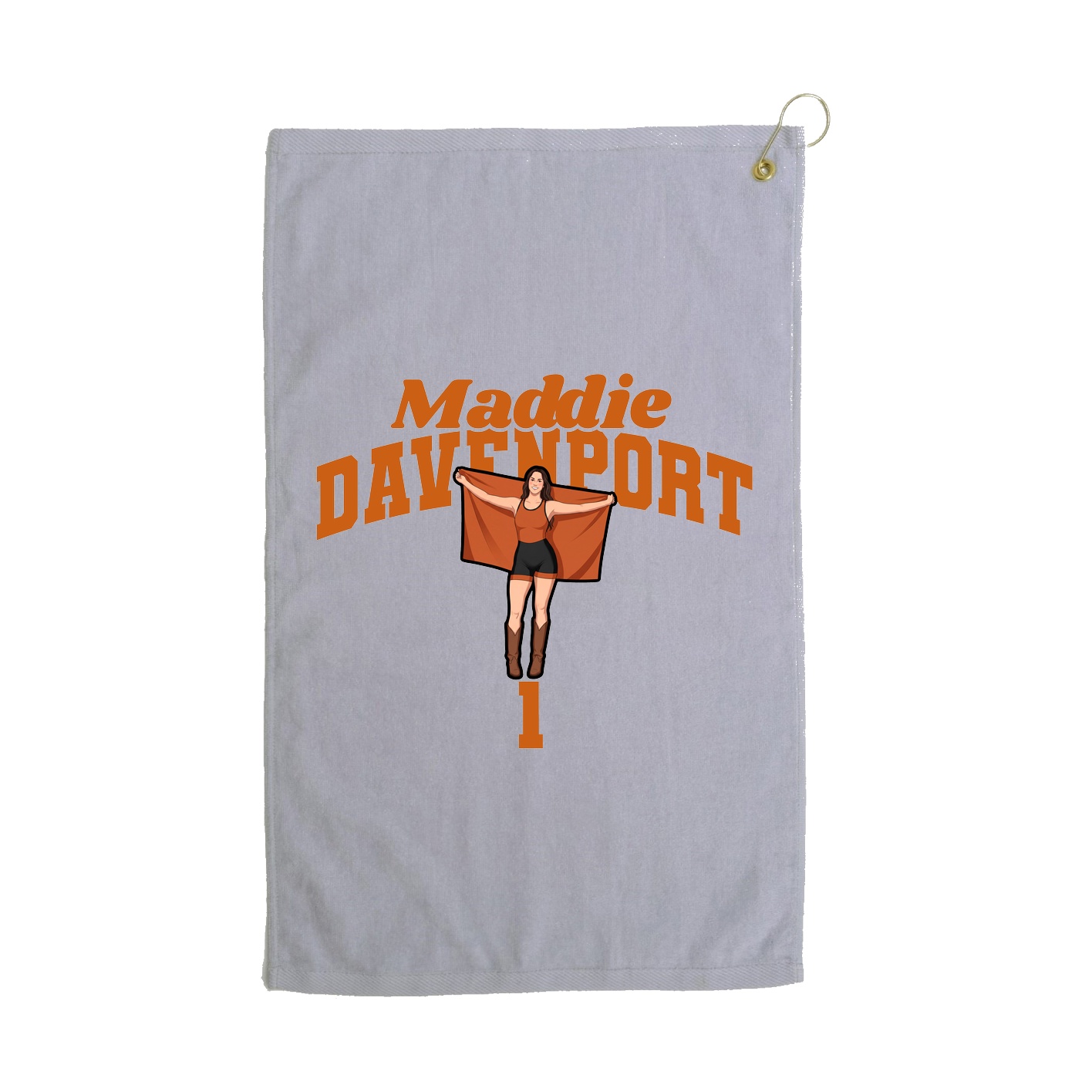 Golf Towel — Signature Arch in Grey