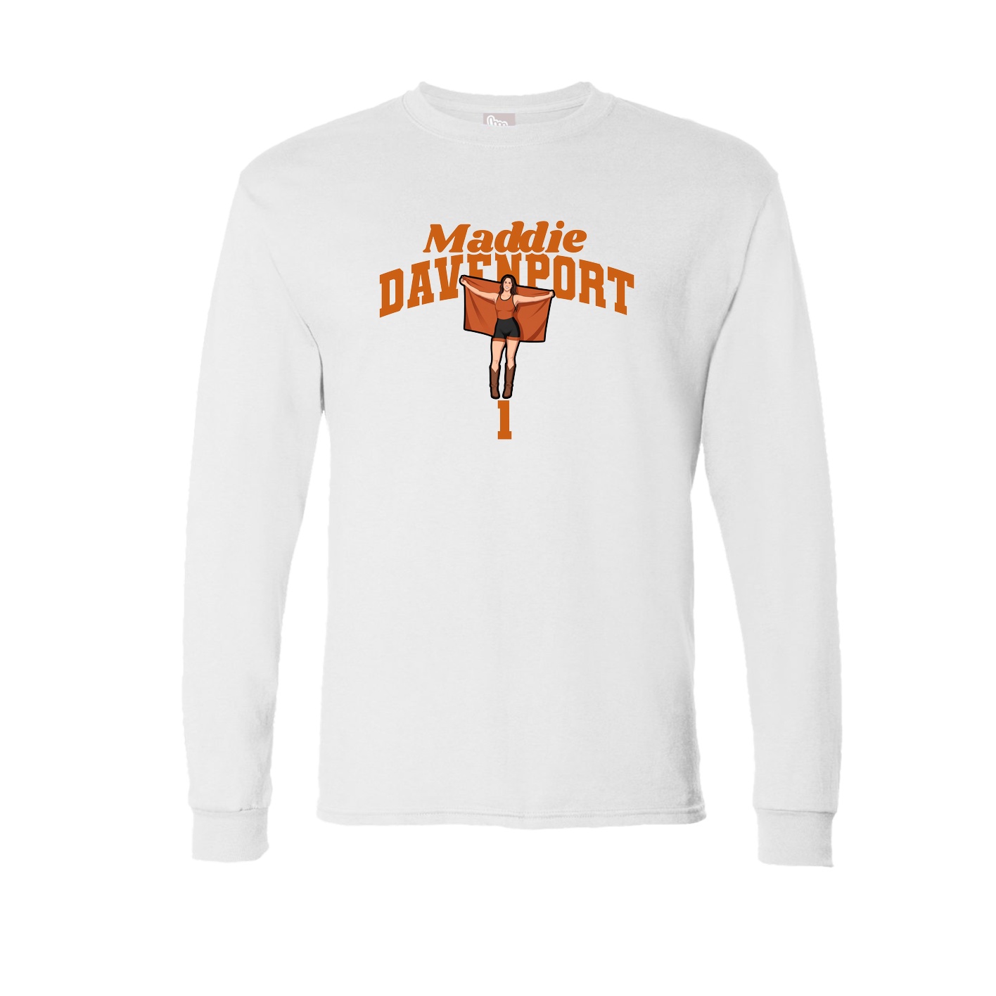 Long Sleeve Tee — Signature Arch in White
