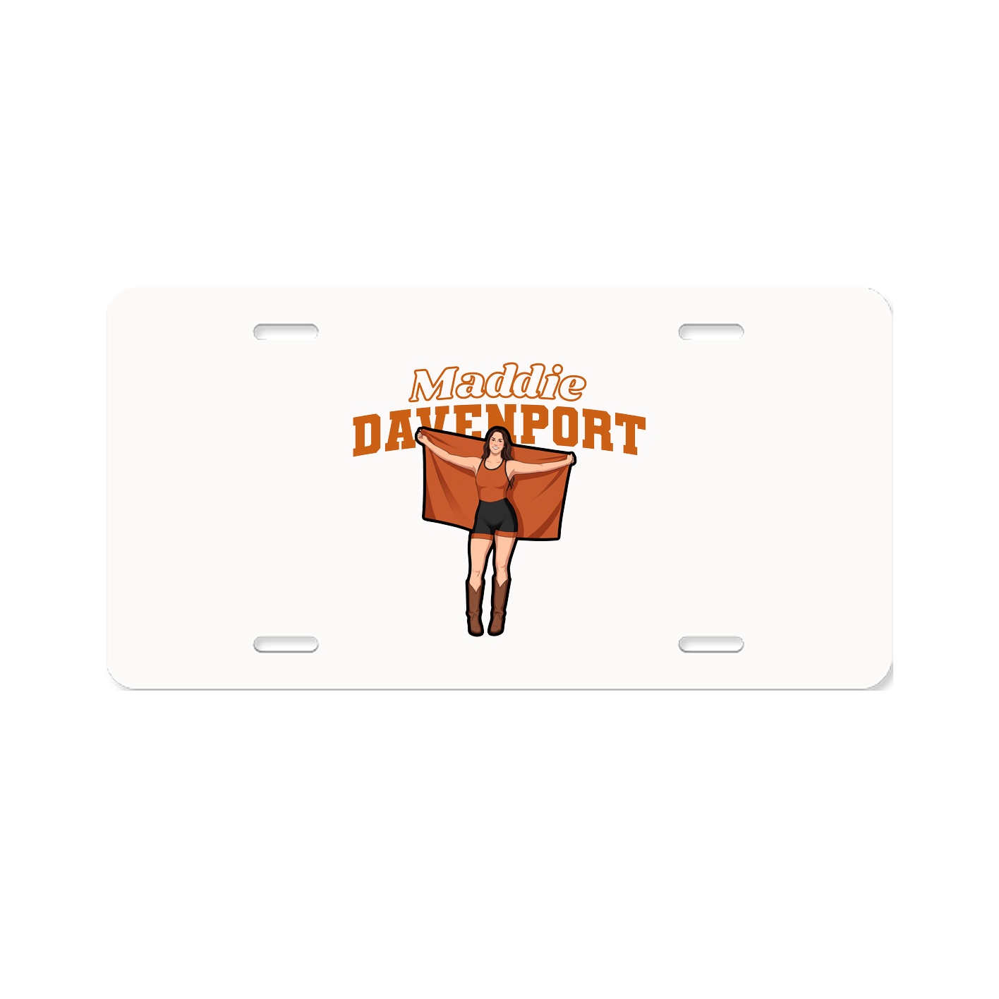 License Plate — Name Arch in Classic