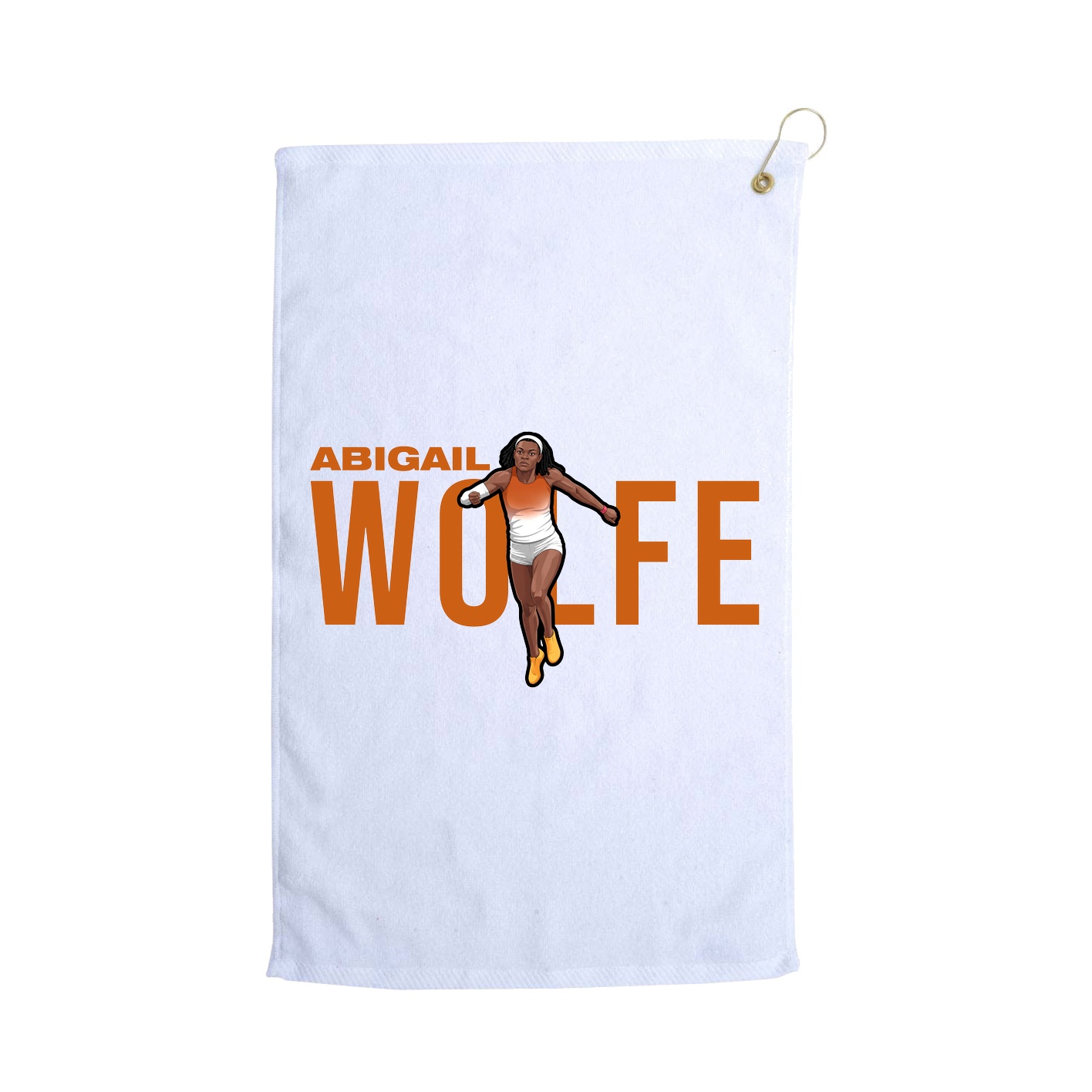 Golf Towel — Player Name in White