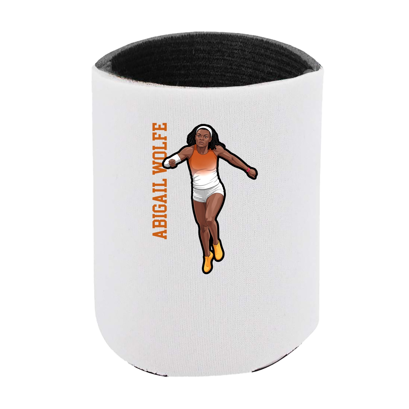 Can Holder — Name Vertical in White