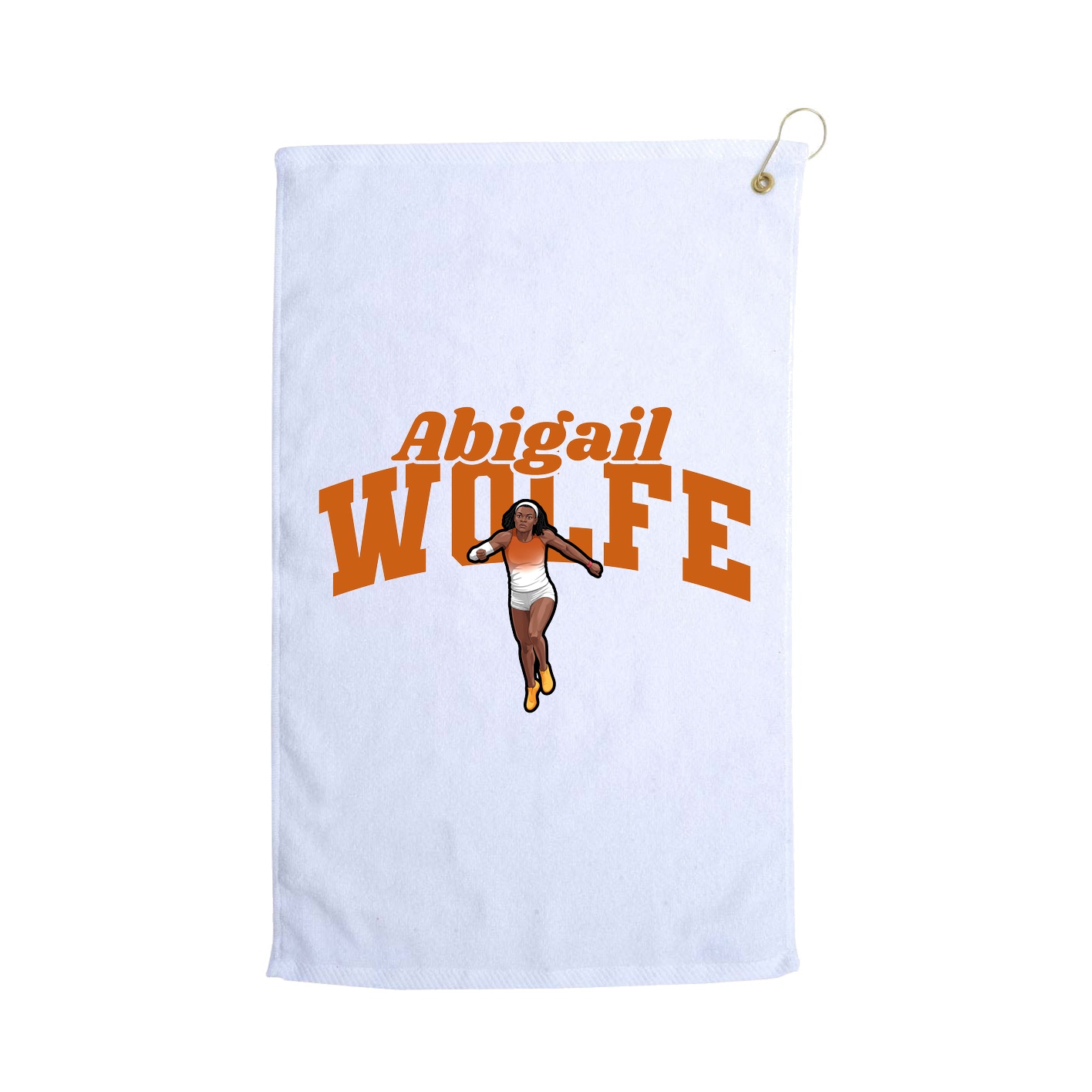 Golf Towel — Signature Arch in White