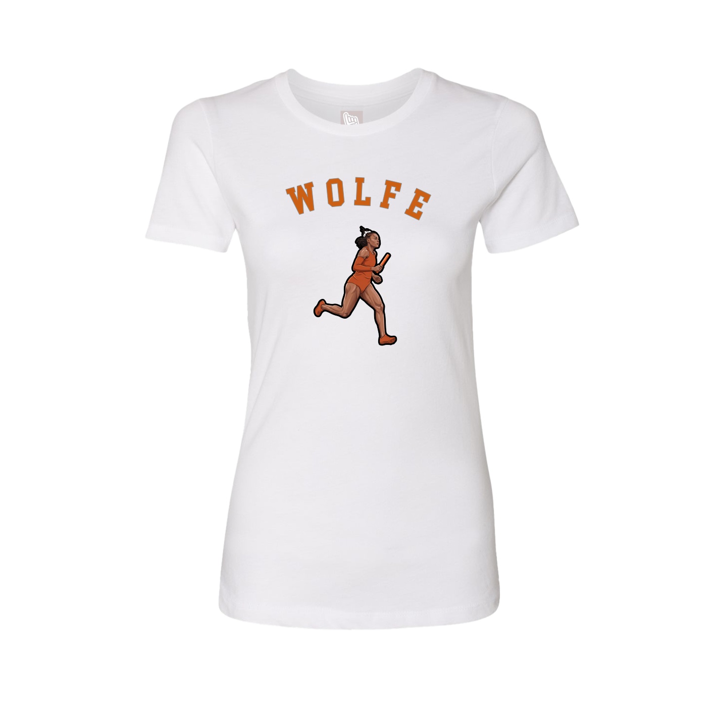 Fitted Women's Tee — Shirsey Arch in White