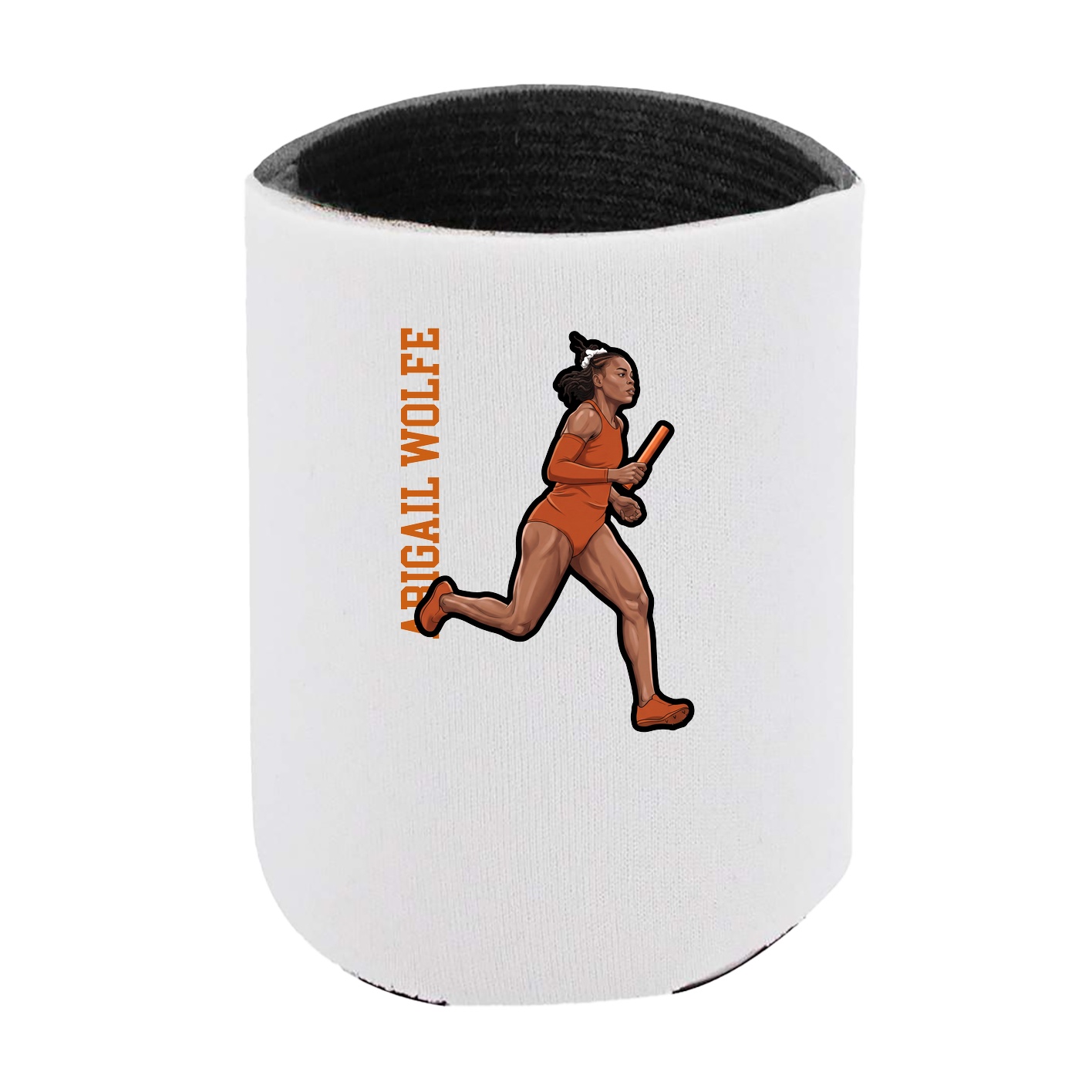 Can Holder — Name Vertical in White