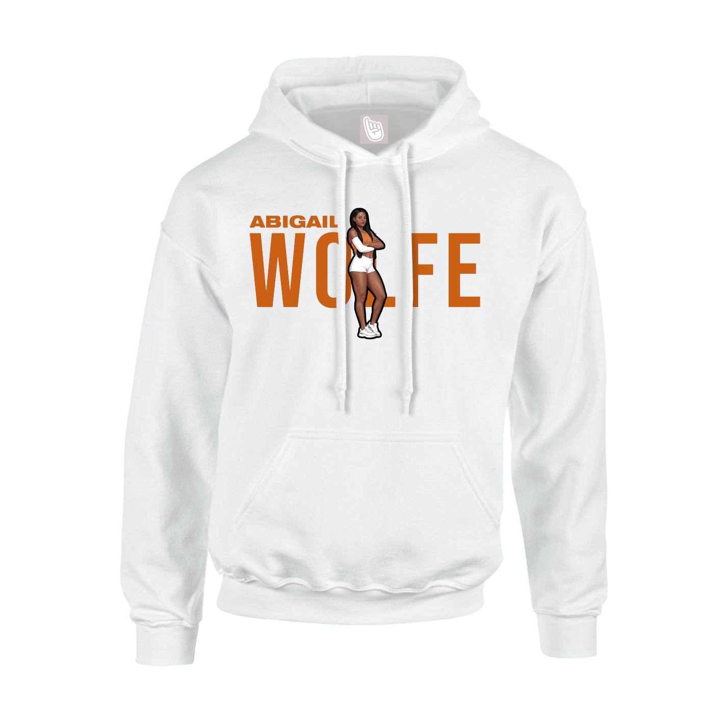 Youth Hoodie — Player Name in White