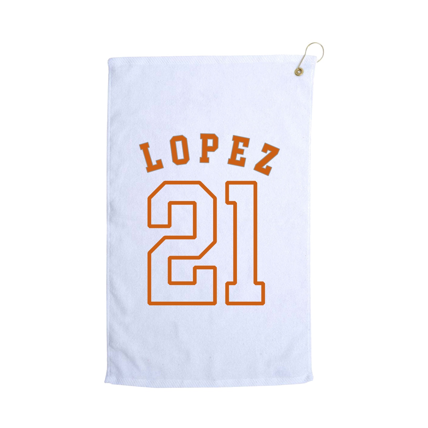 Golf Towel — Shirsey Arch in White