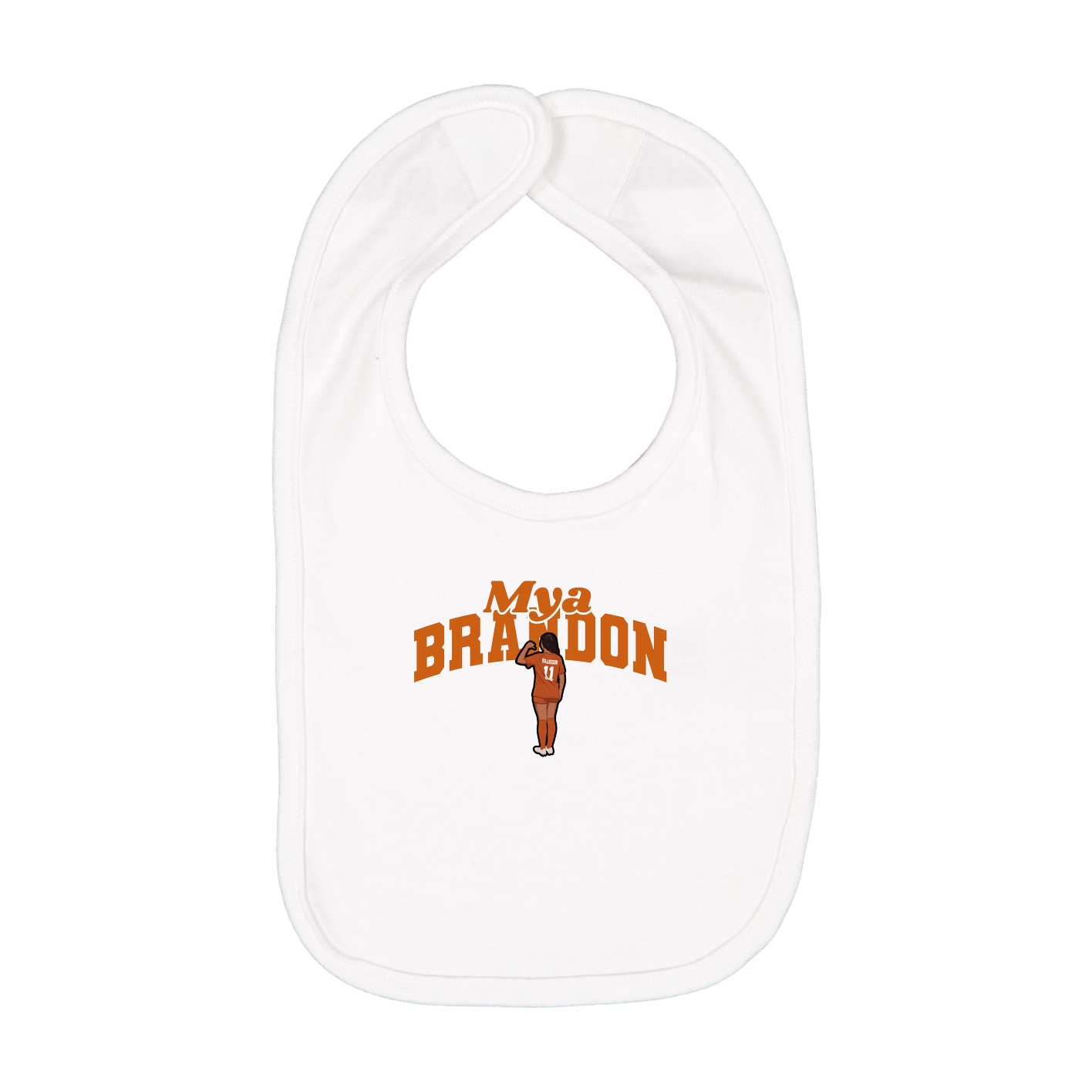 Infant Bib — Signature Arch in White