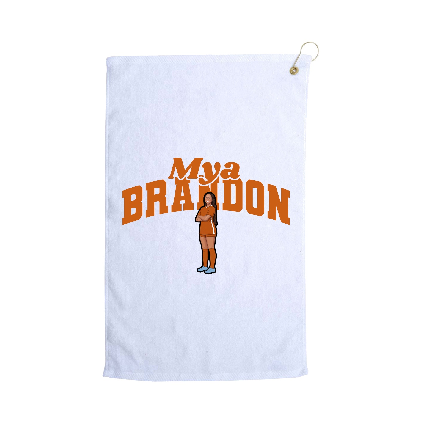 Golf Towel — Signature Arch in White