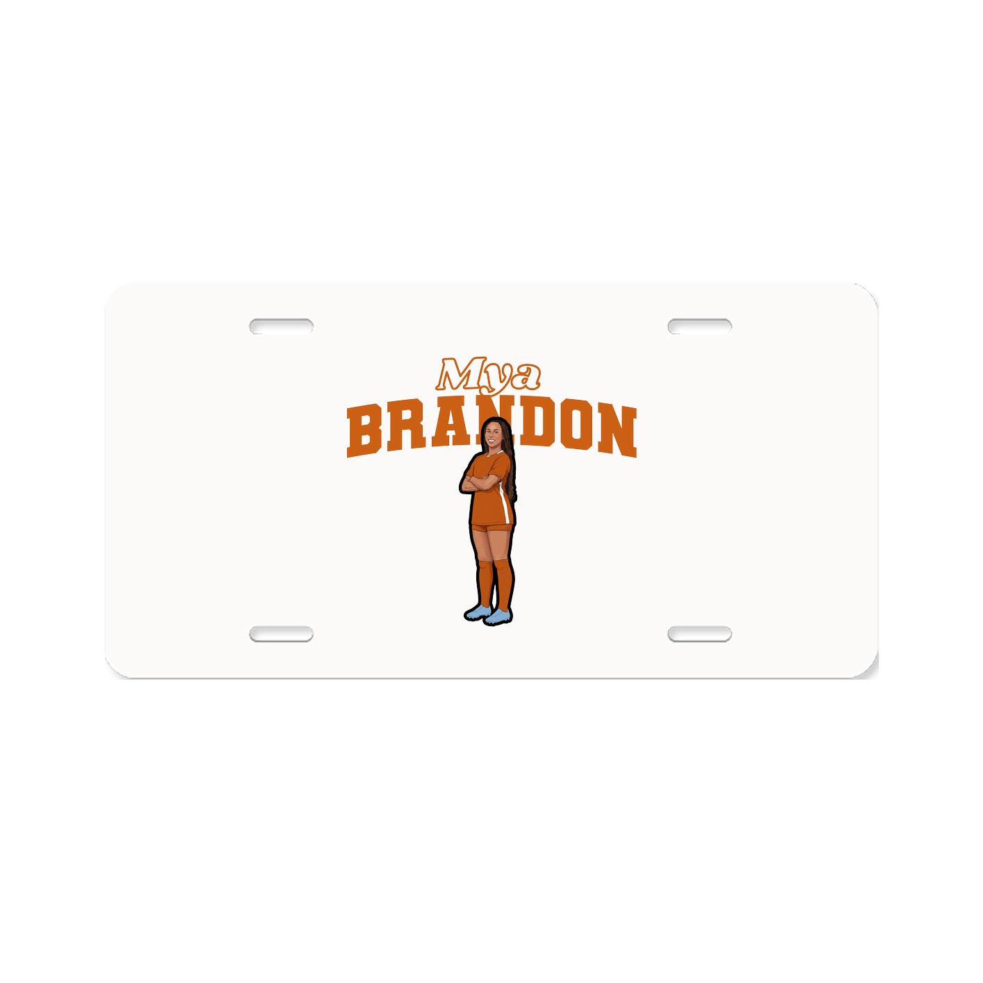 License Plate — Name Arch in Classic