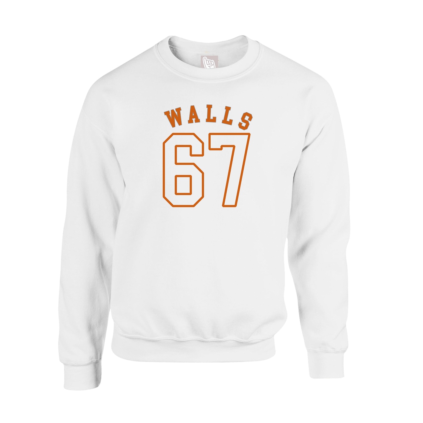 Fleece Crew — Shirsey Arch in White