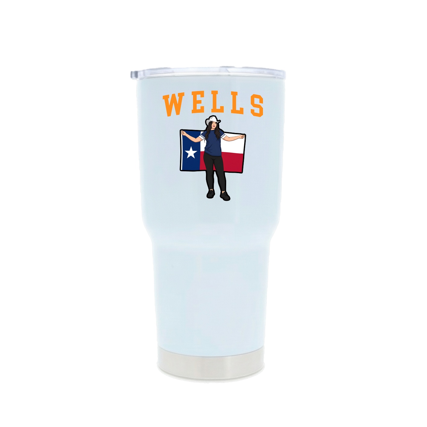 30oz Stainless Steel Tumbler — Shirsey in White