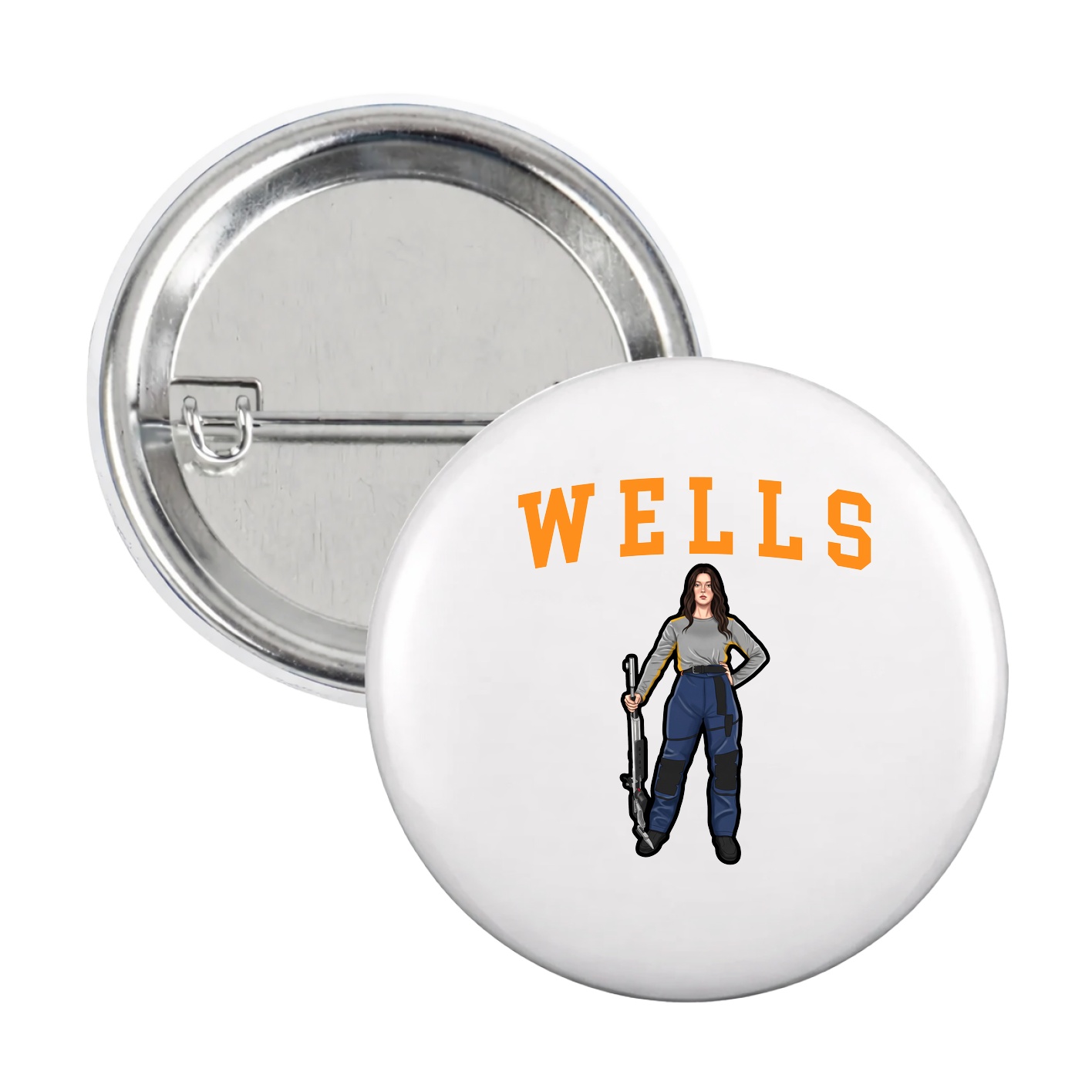 Game Day Button — Shirsey in White