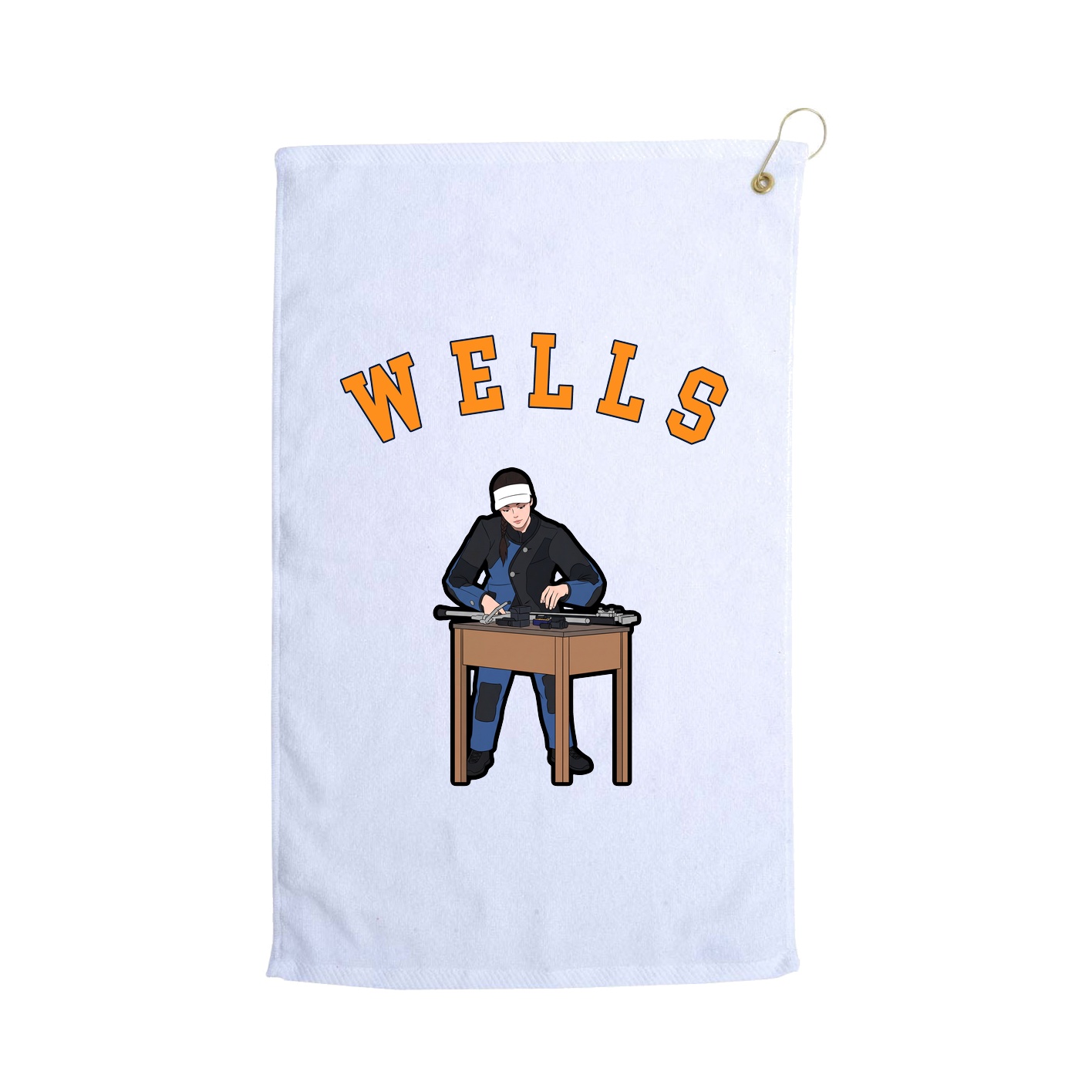 Golf Towel — Shirsey Arch in White