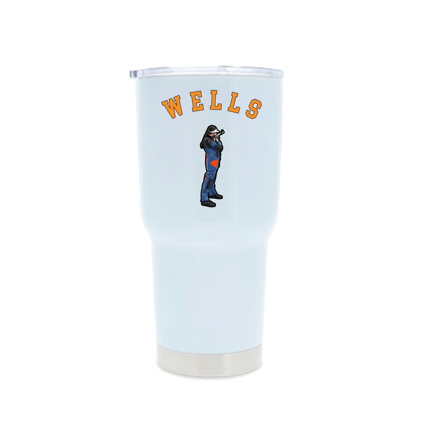 30oz Stainless Steel Tumbler — Shirsey Arch in White