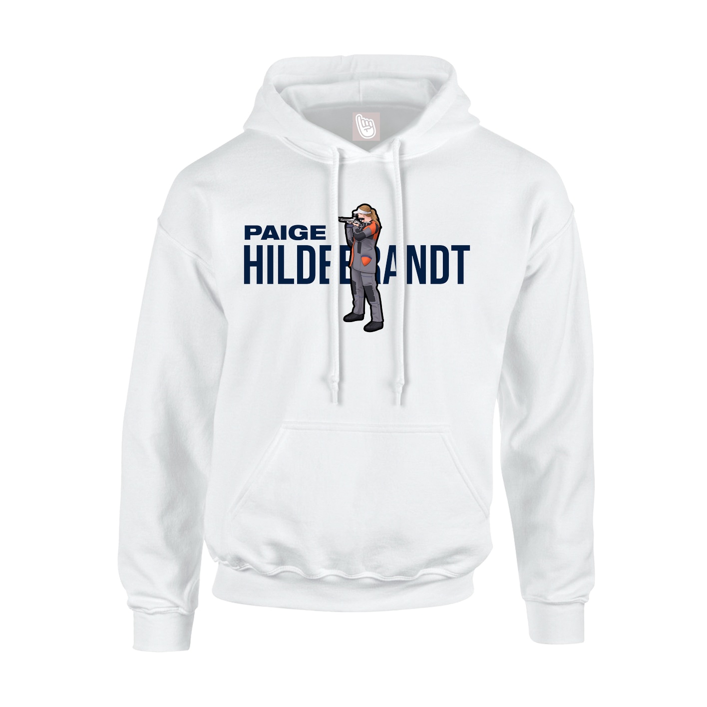 Youth Hoodie — Player Name in White