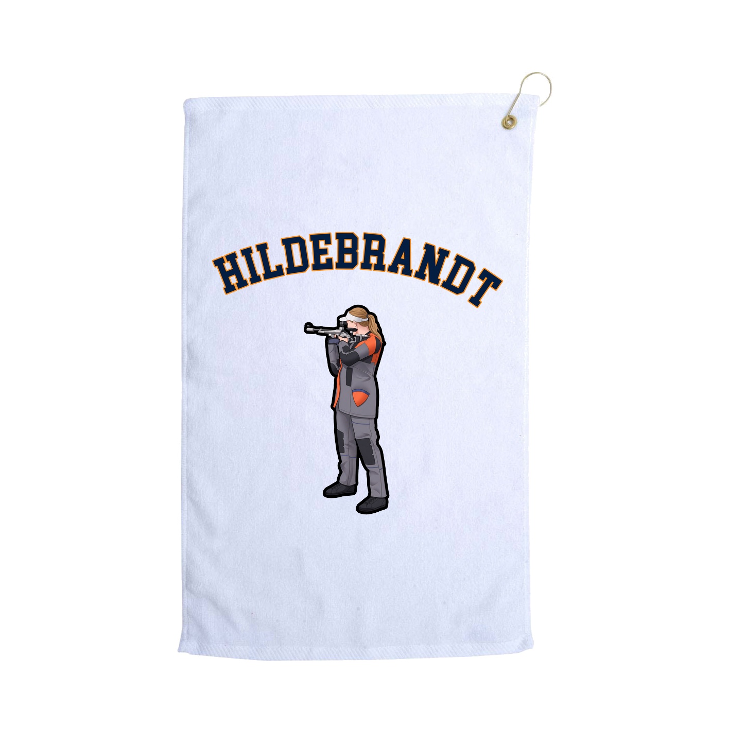 Golf Towel — Shirsey Arch in White