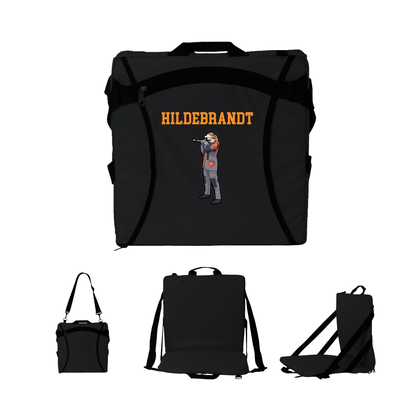 Folding Stadium Seat — Shirsey in Black