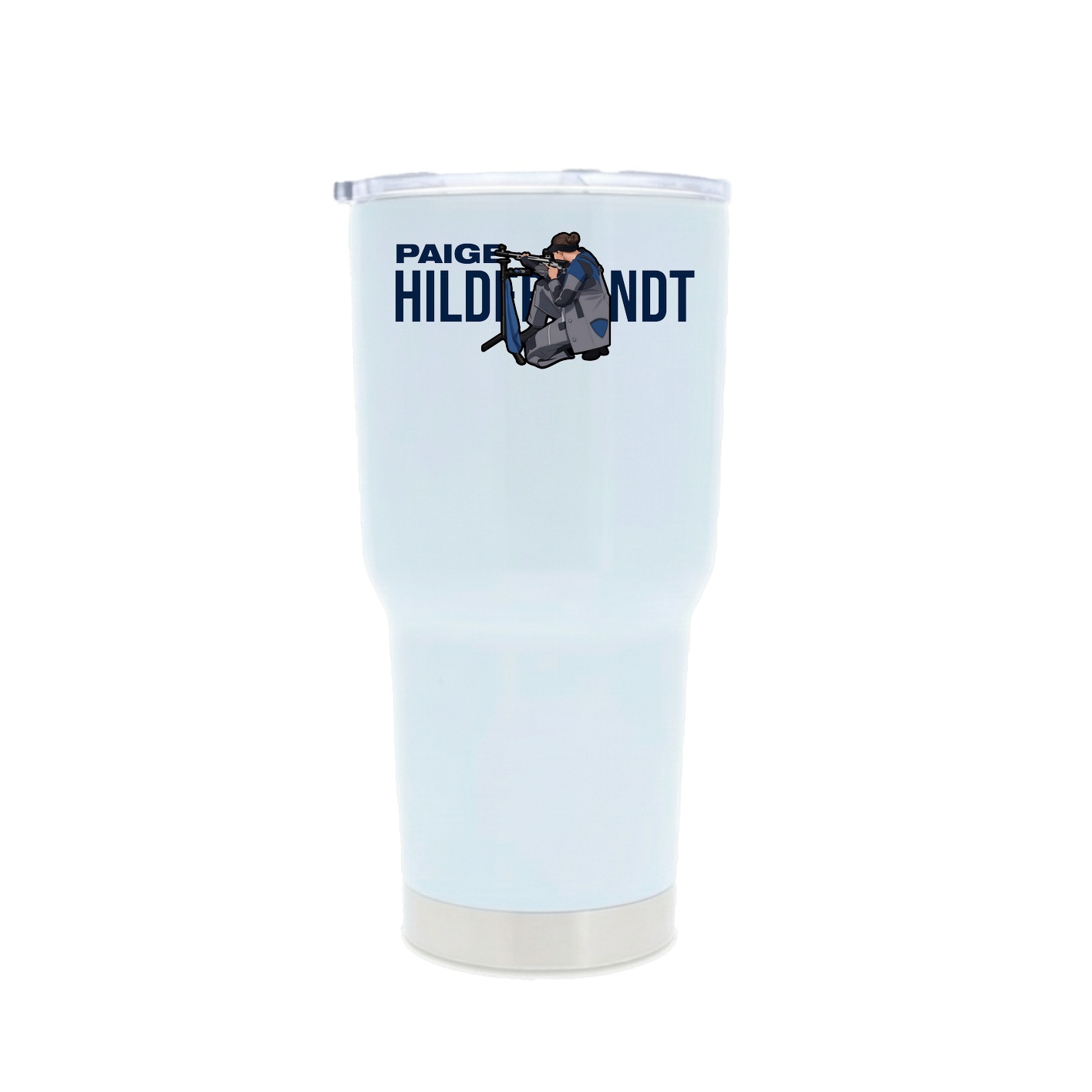 30oz Stainless Steel Tumbler — Player Name in White