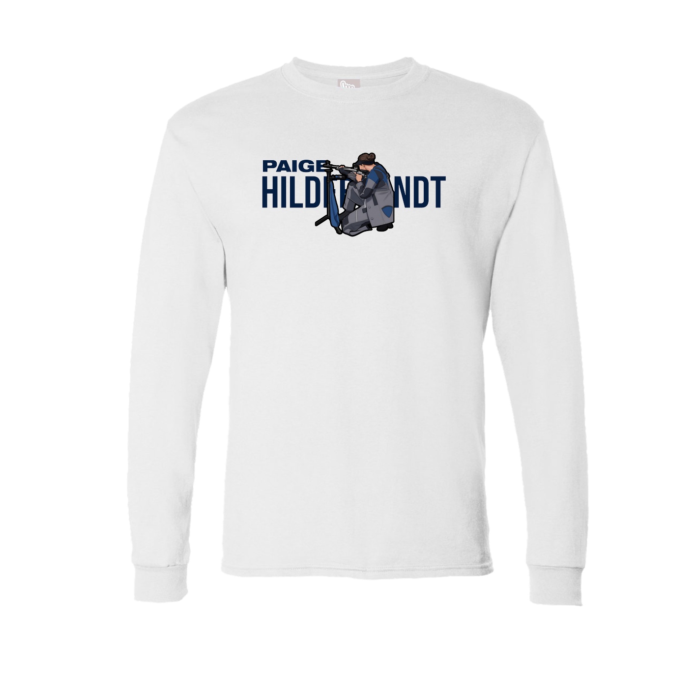 Long Sleeve Tee — Player Name in White